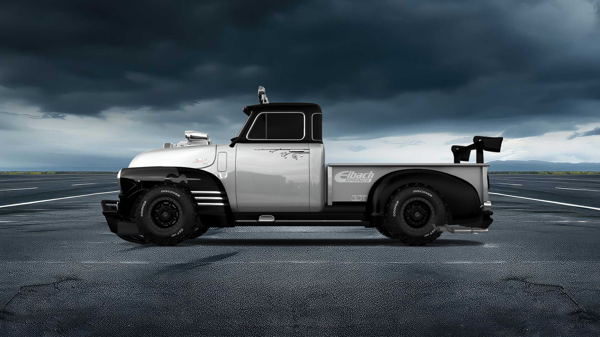 GMC 100 Stepside 2 Door pickup truck 1954 tuning