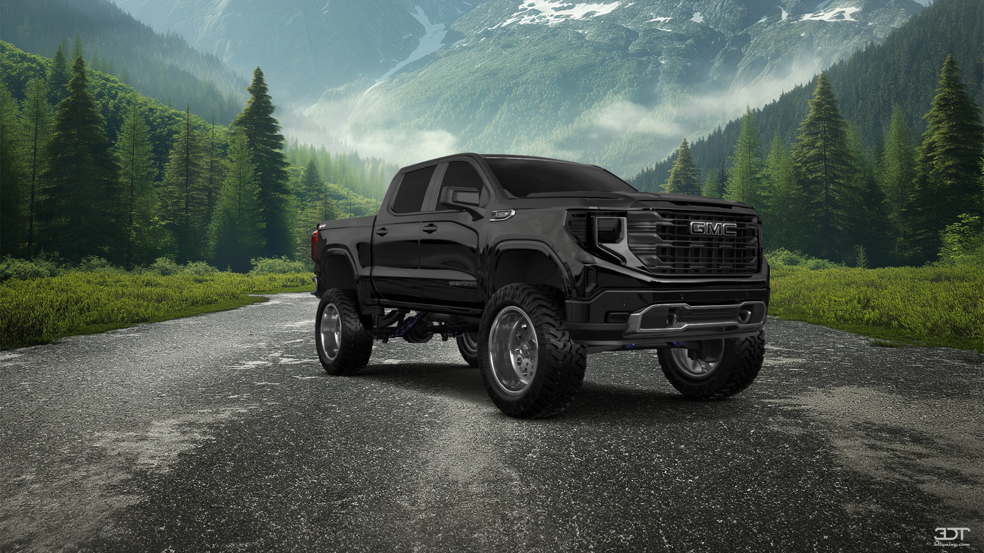 GMC Sierra 1500 Crew Cab 5.8 ft box 4 Door pickup truck 2023 tuning