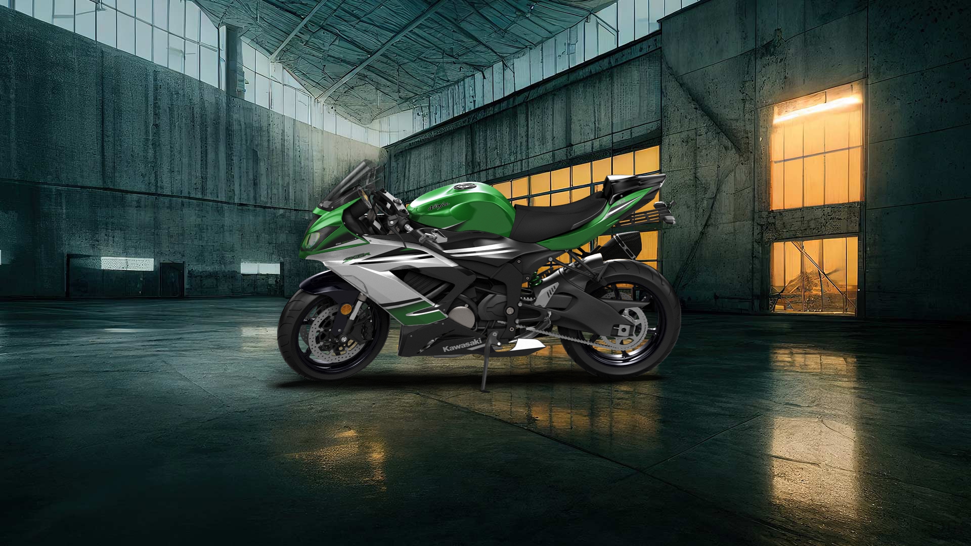 Kawasaki Ninja ZX 6R Sport Bike 2015 tuning