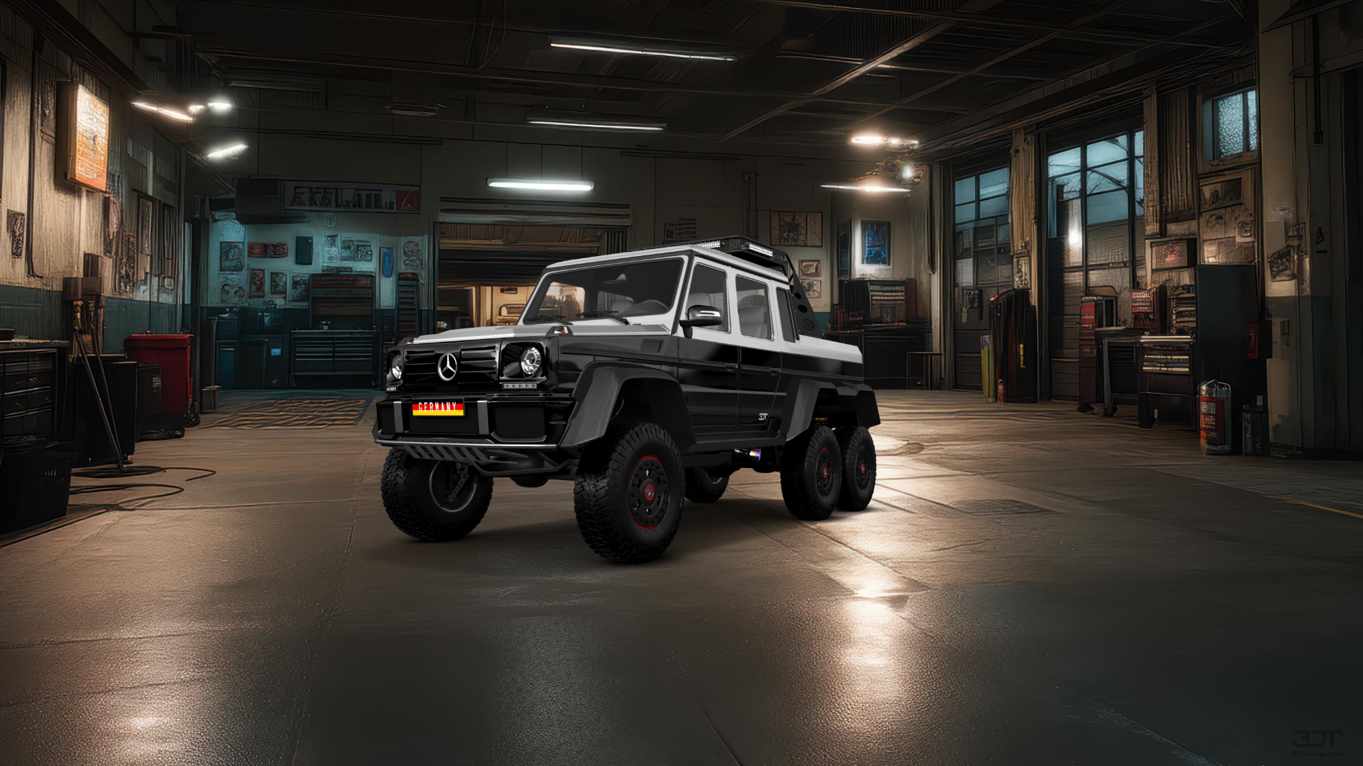 Mercedes G 63 AMG 6x6 4 Door pickup truck 2013 tuning