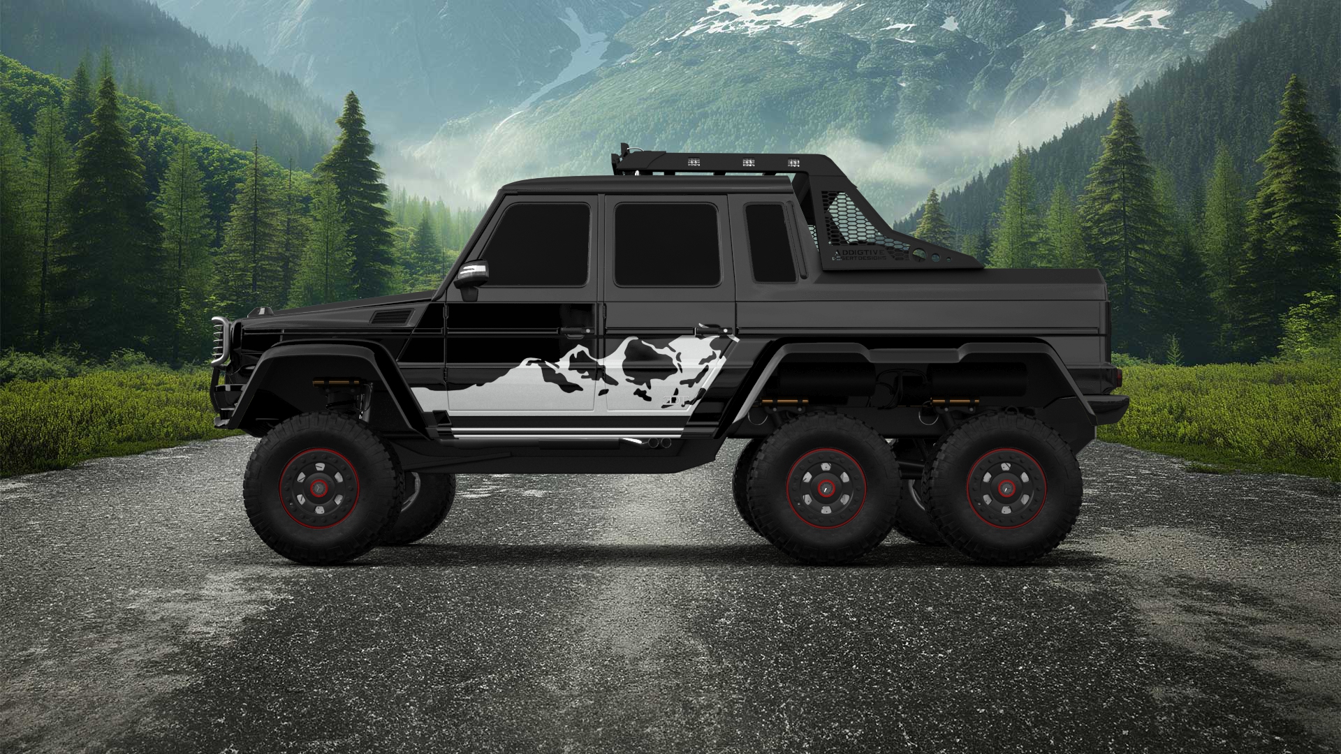 Mercedes G 63 AMG 6x6 4 Door pickup truck 2013