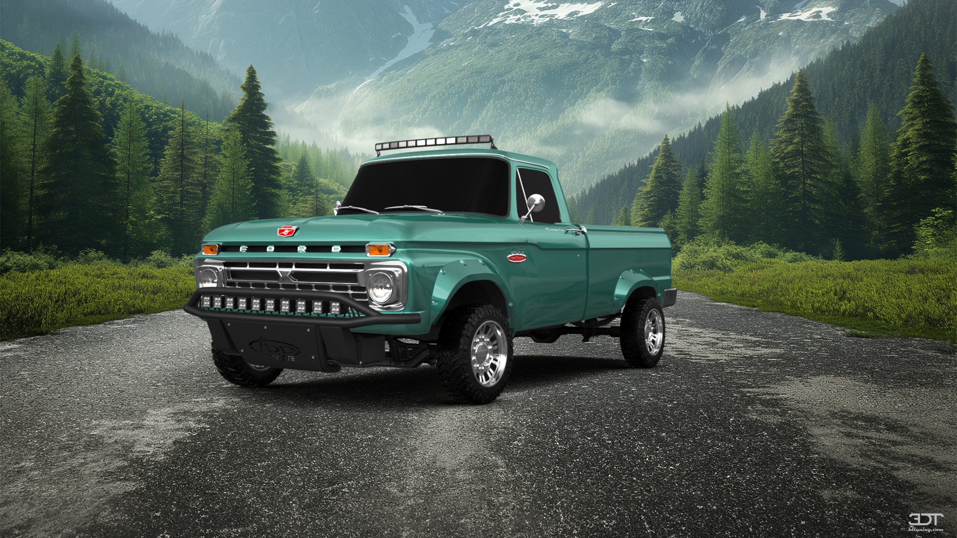 Ford F-100 Custom Cab 2 Door pickup truck 1966