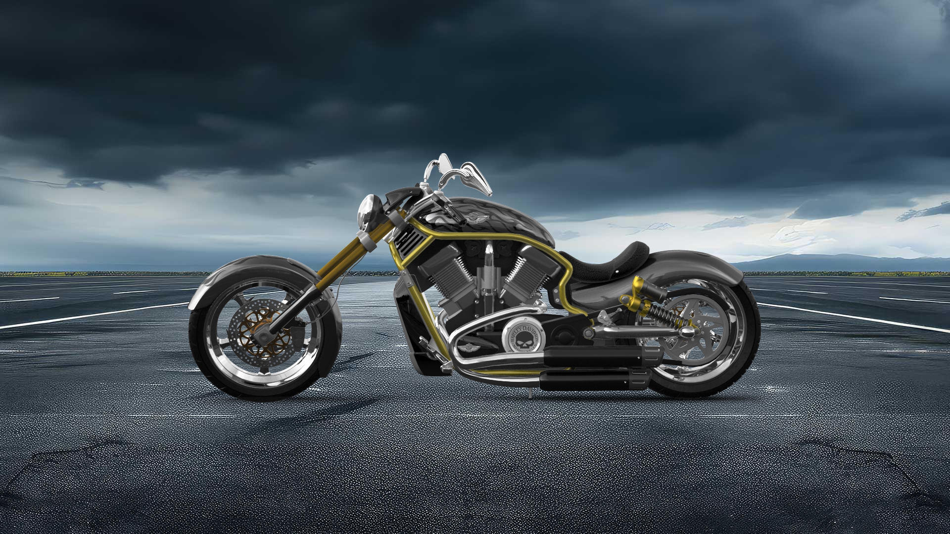 Harley-Davidson Custom Chopper Cruiser 2011