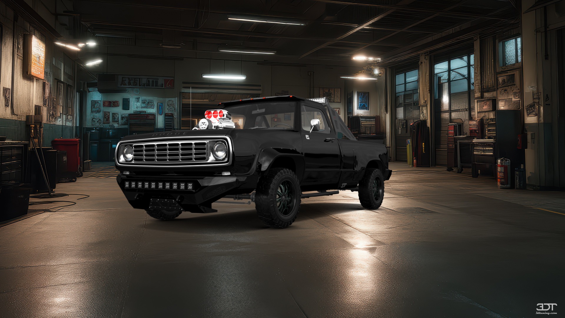 Dodge Power Wagon W200 2 Door pickup truck 1972 tuning