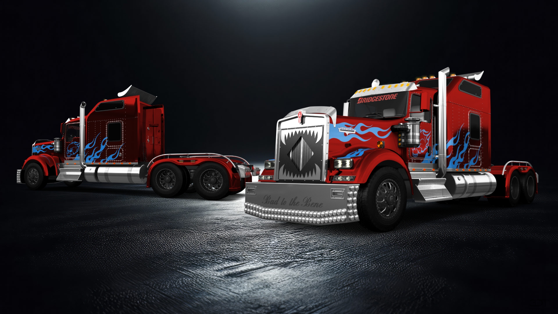 Kenworth W900 Sleeper Cab Truck 2015 tuning