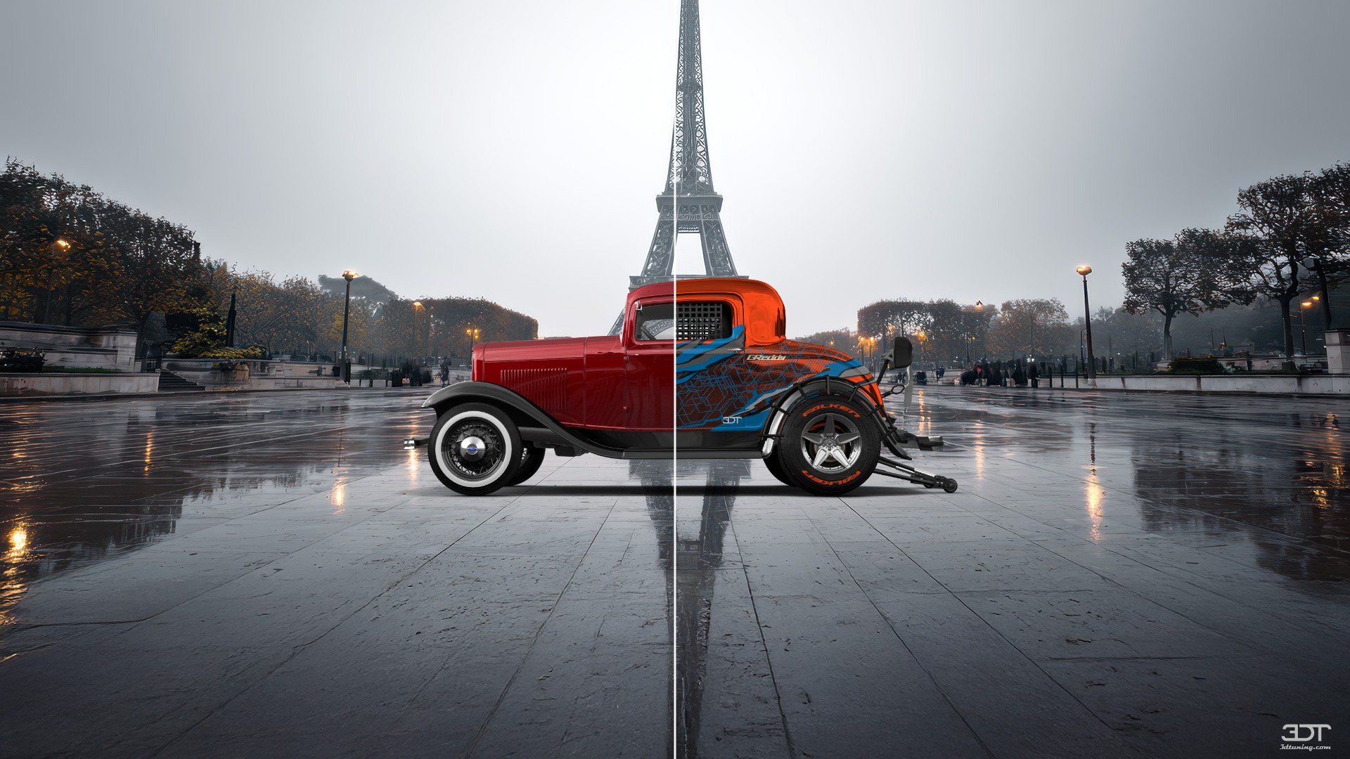 Tuning Ford Model B Deluxe 2 Door Coupe 1932