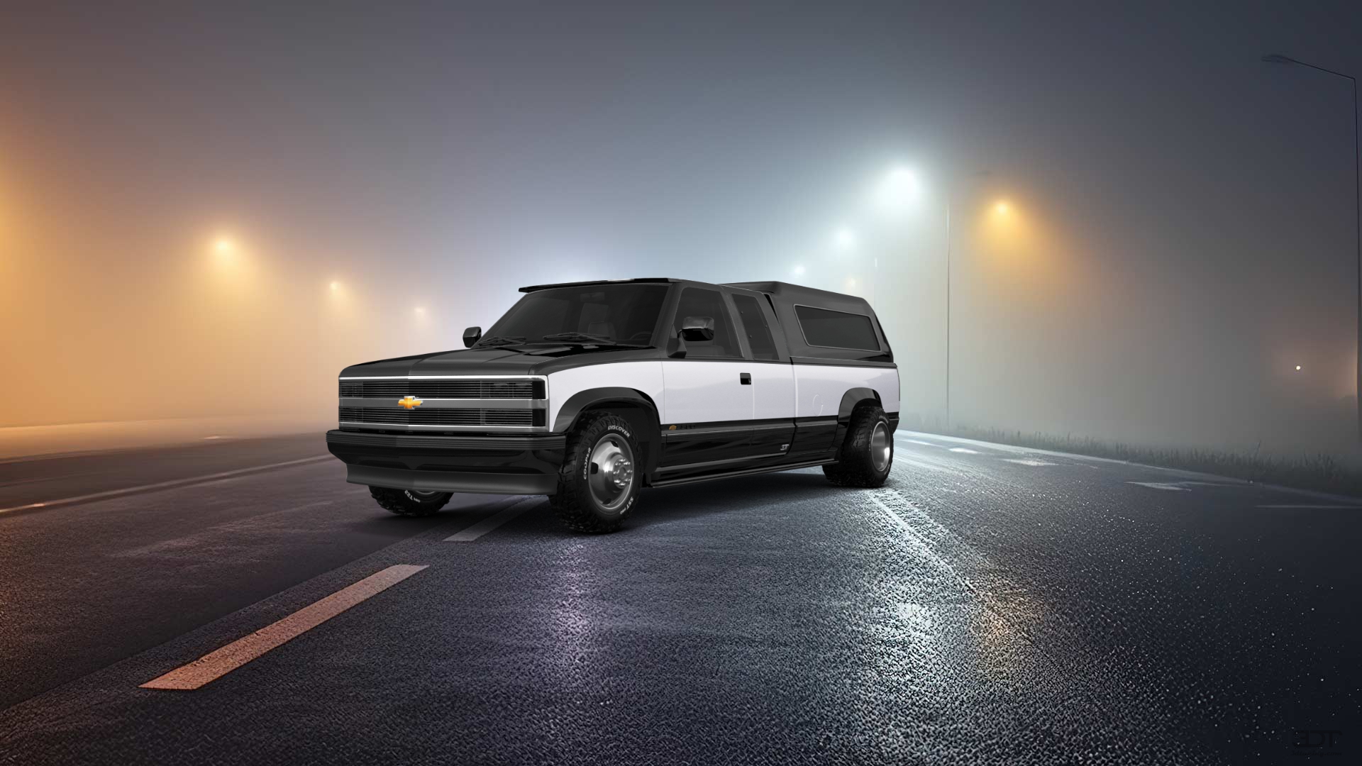 Chevrolet K3500 Extended Cab Pickup Truck 1988