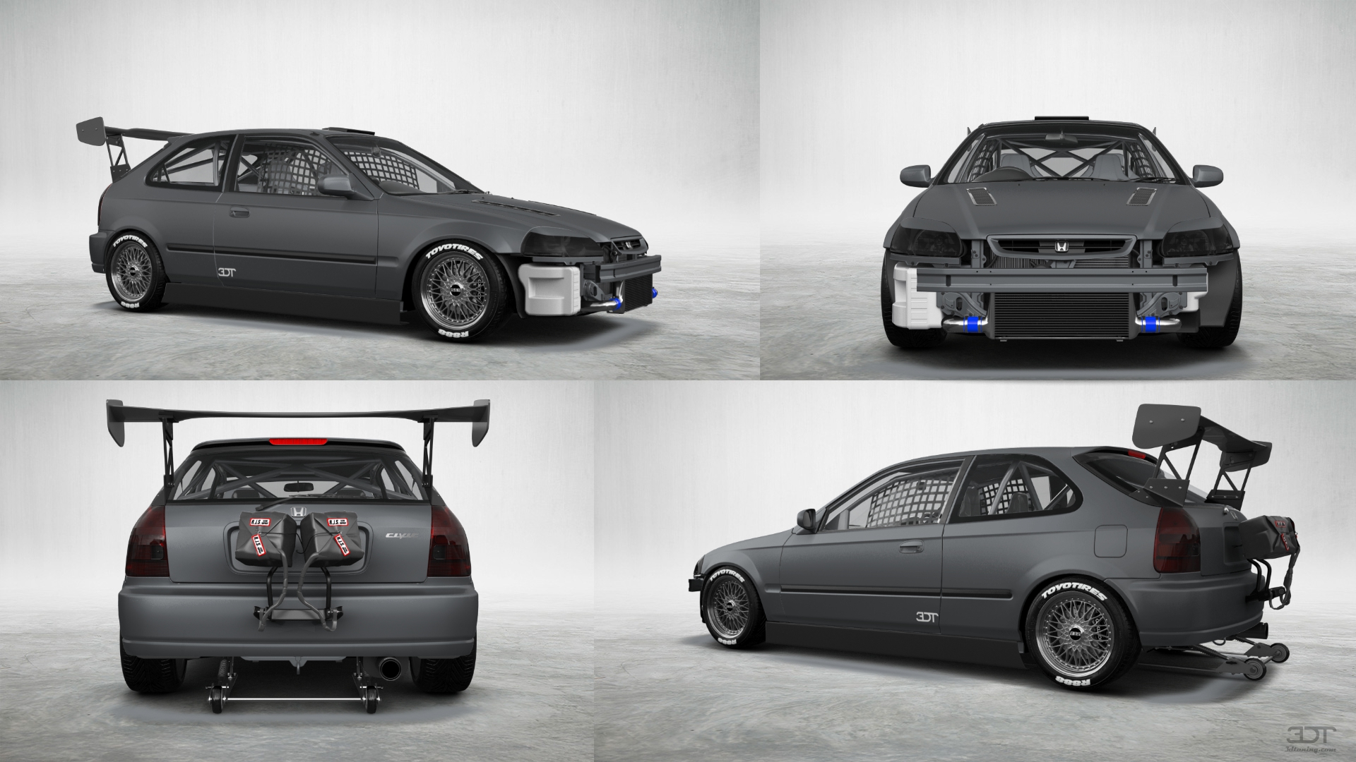 Honda Civic 3 Door Hatchback 1997 tuning