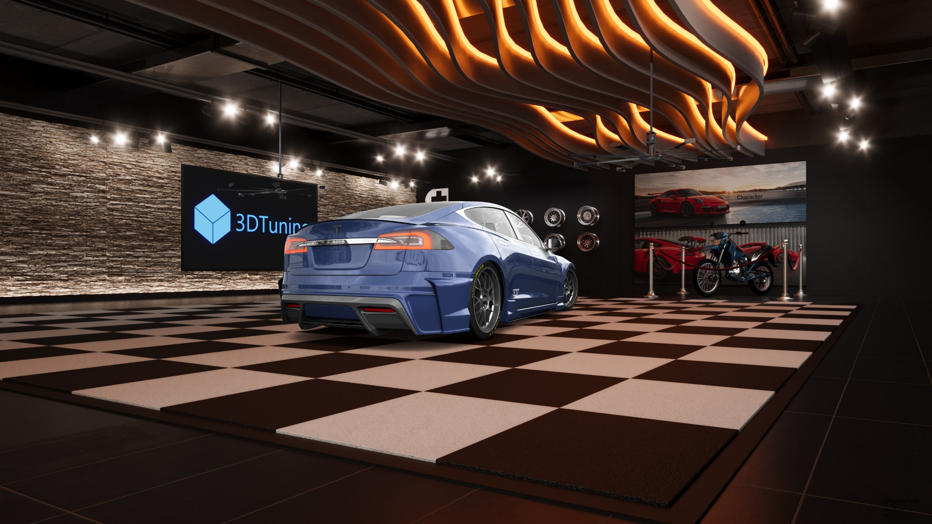 Tesla Model S 5 Door Liftback 2013 tuning