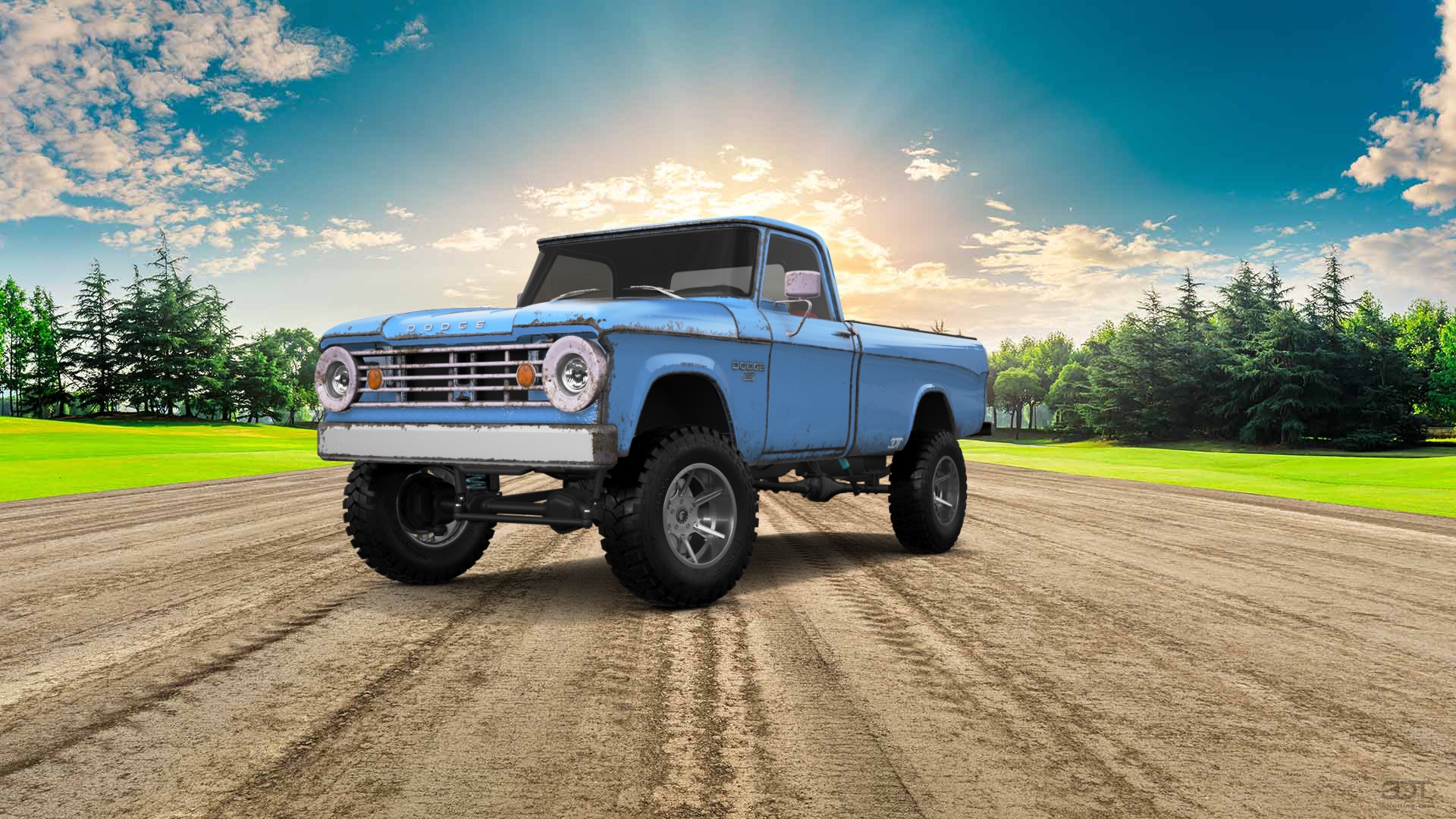 Dodge Power Wagon W200 2 Door pickup truck 1966 tuning