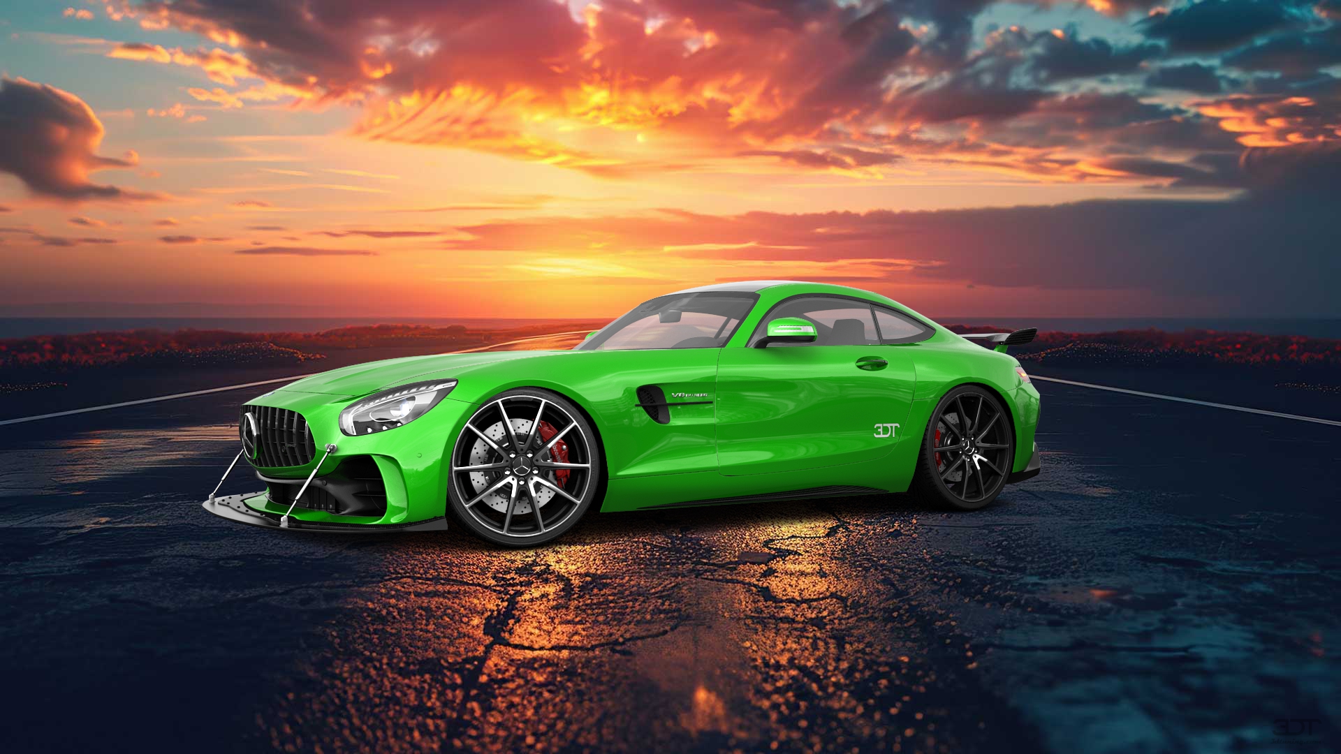 Mercedes AMG GT 2 door fastback coupe 2016 tuning