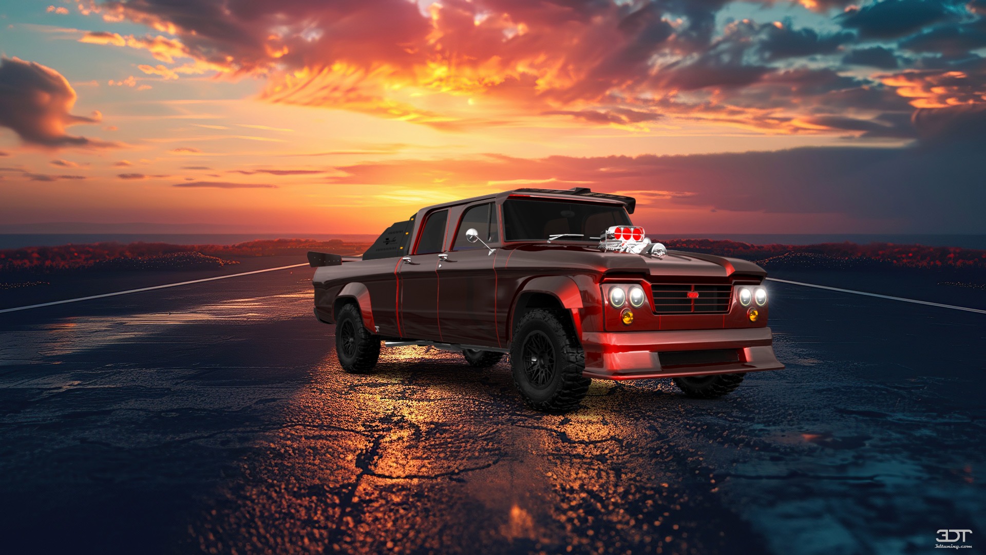 Dodge Power Wagon 4 Door pickup truck 1964 tuning