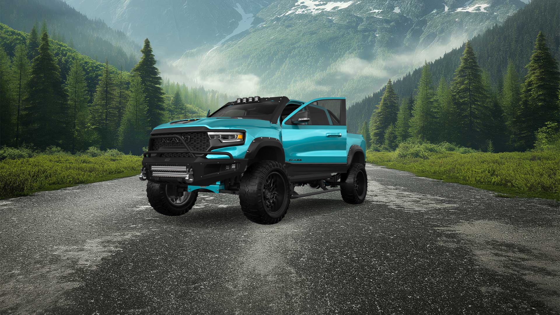 Dodge Ram 1500 TRX 4 Door pickup truck 2021