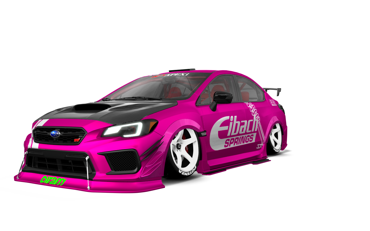 pink subaru
