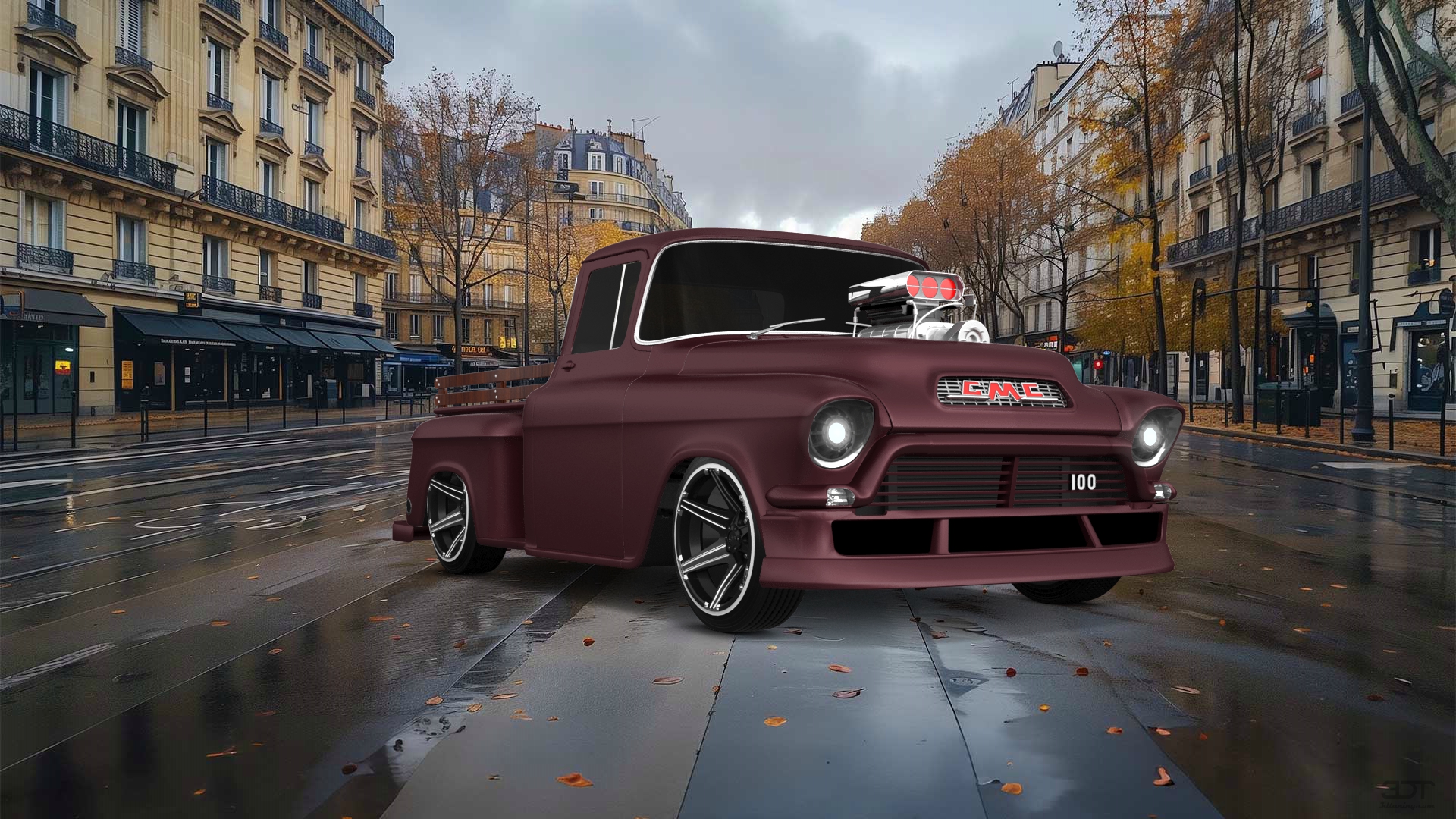 GMC 100 Stepside 2 Door pickup truck 1957 tuning