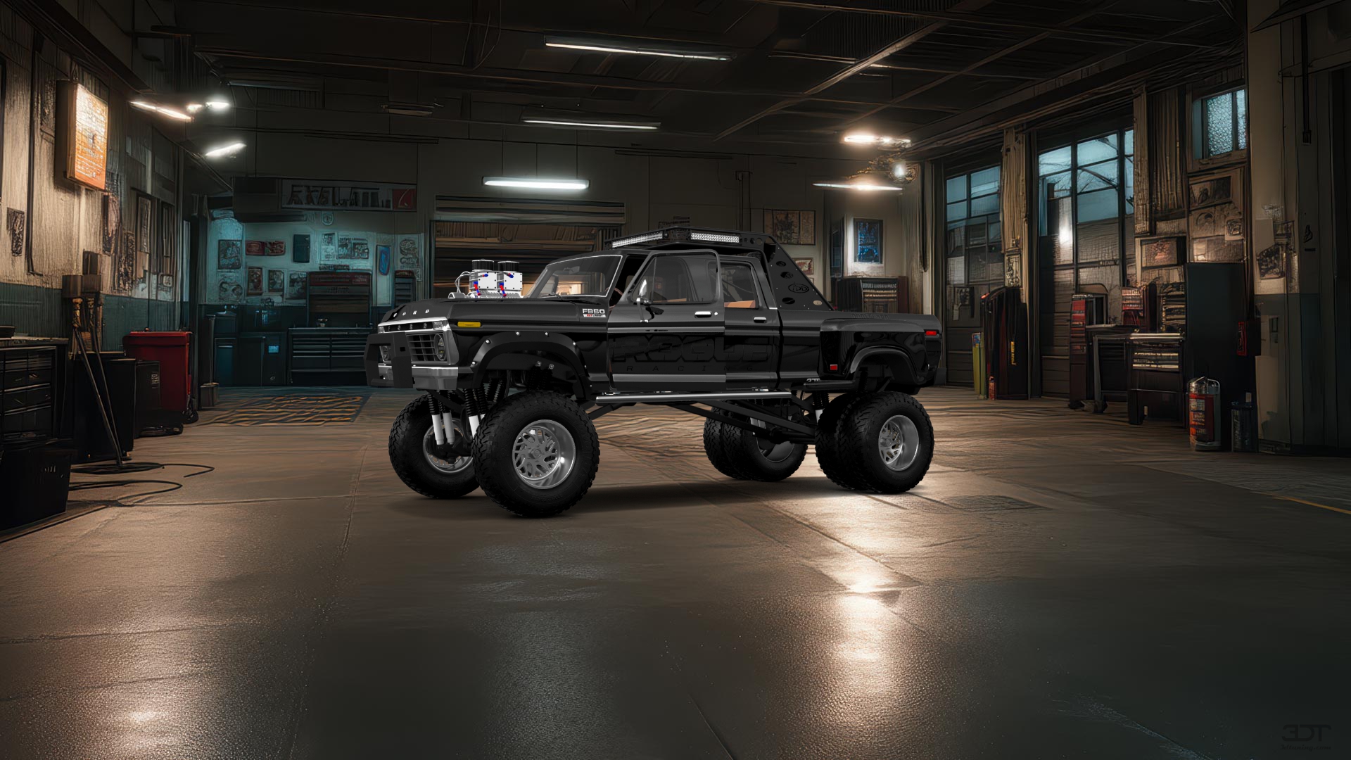 Ford F-350 Dually 4 Door pickup truck 1973 tuning