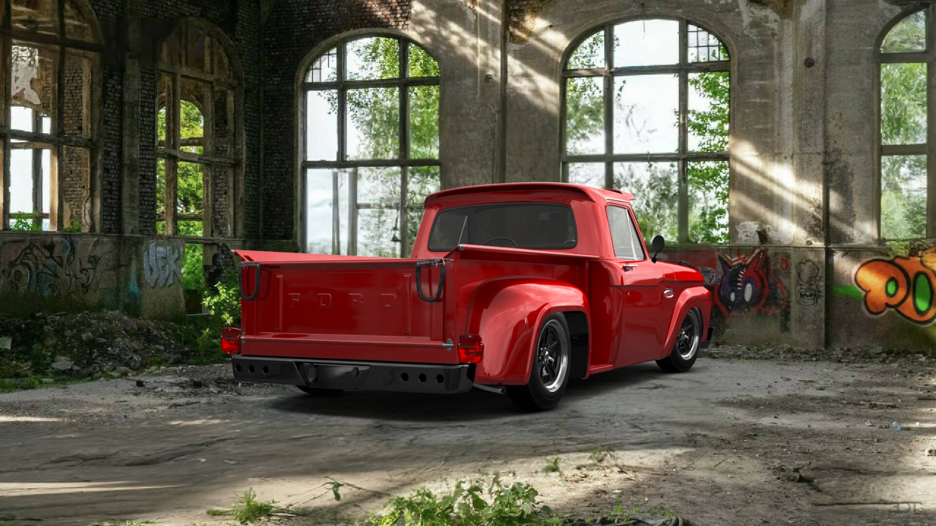 Ford F-100 Flareside 2 Door pickup truck 1961 Images