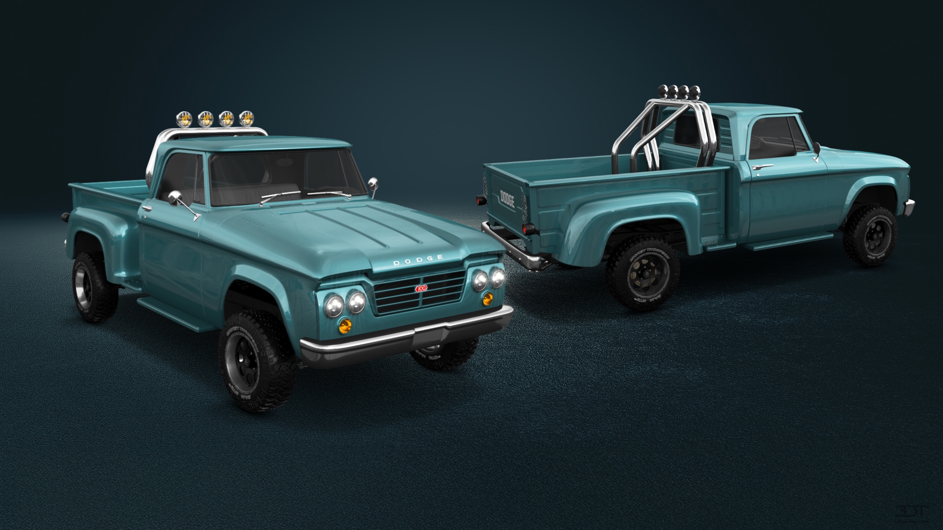 Dodge D-100 Stepside 2 Door pickup truck 1961