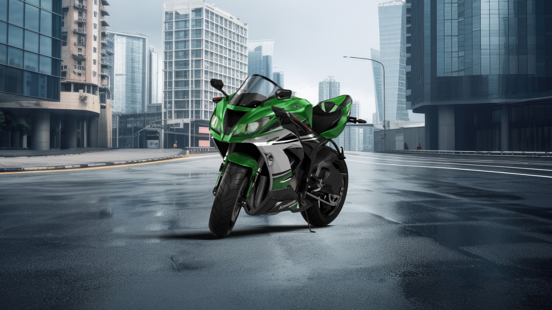 Kawasaki Ninja ZX 6R Sport Bike 2015 tuning