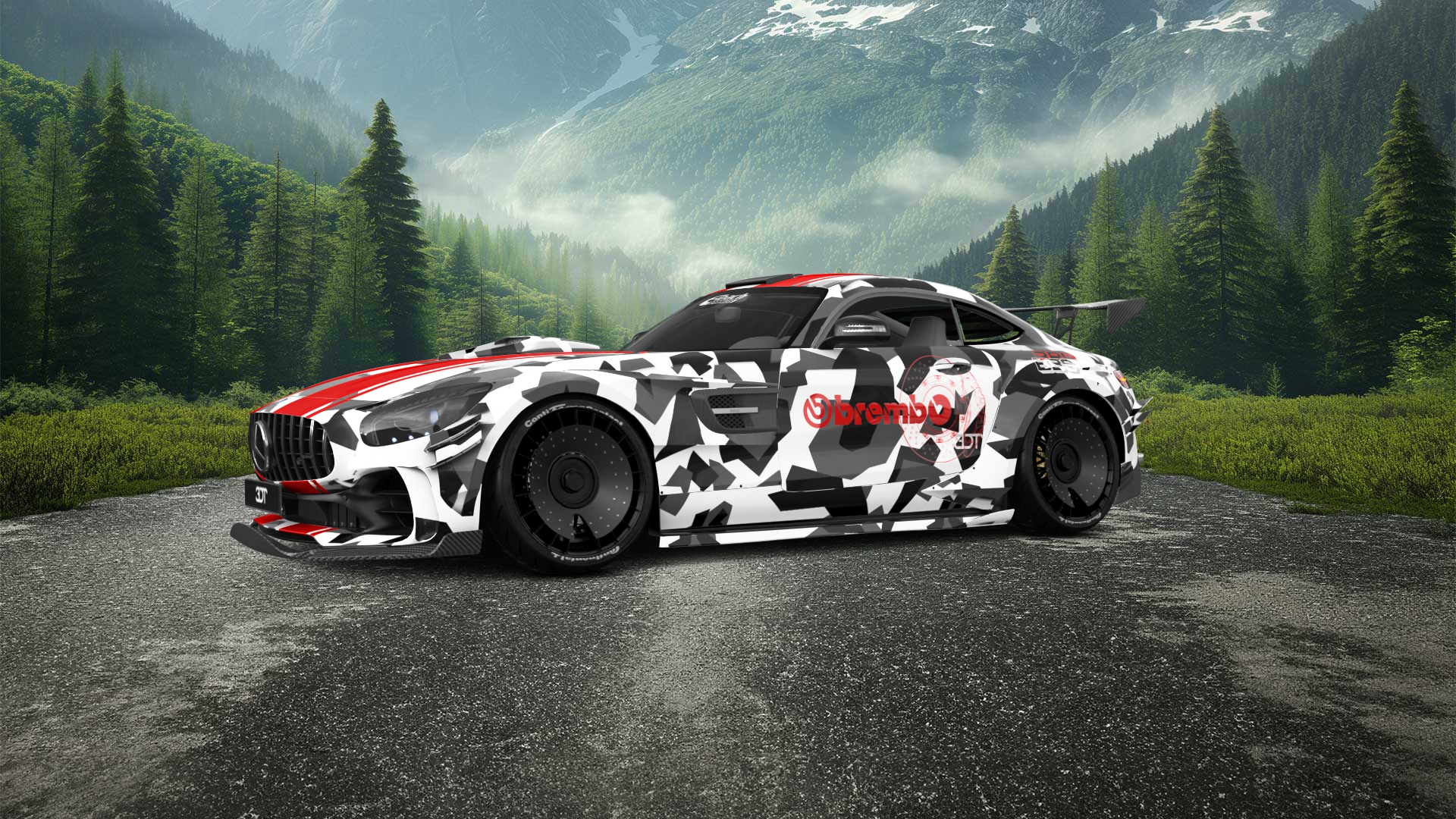 Mercedes AMG GT 2 door fastback coupe 2015 tuning