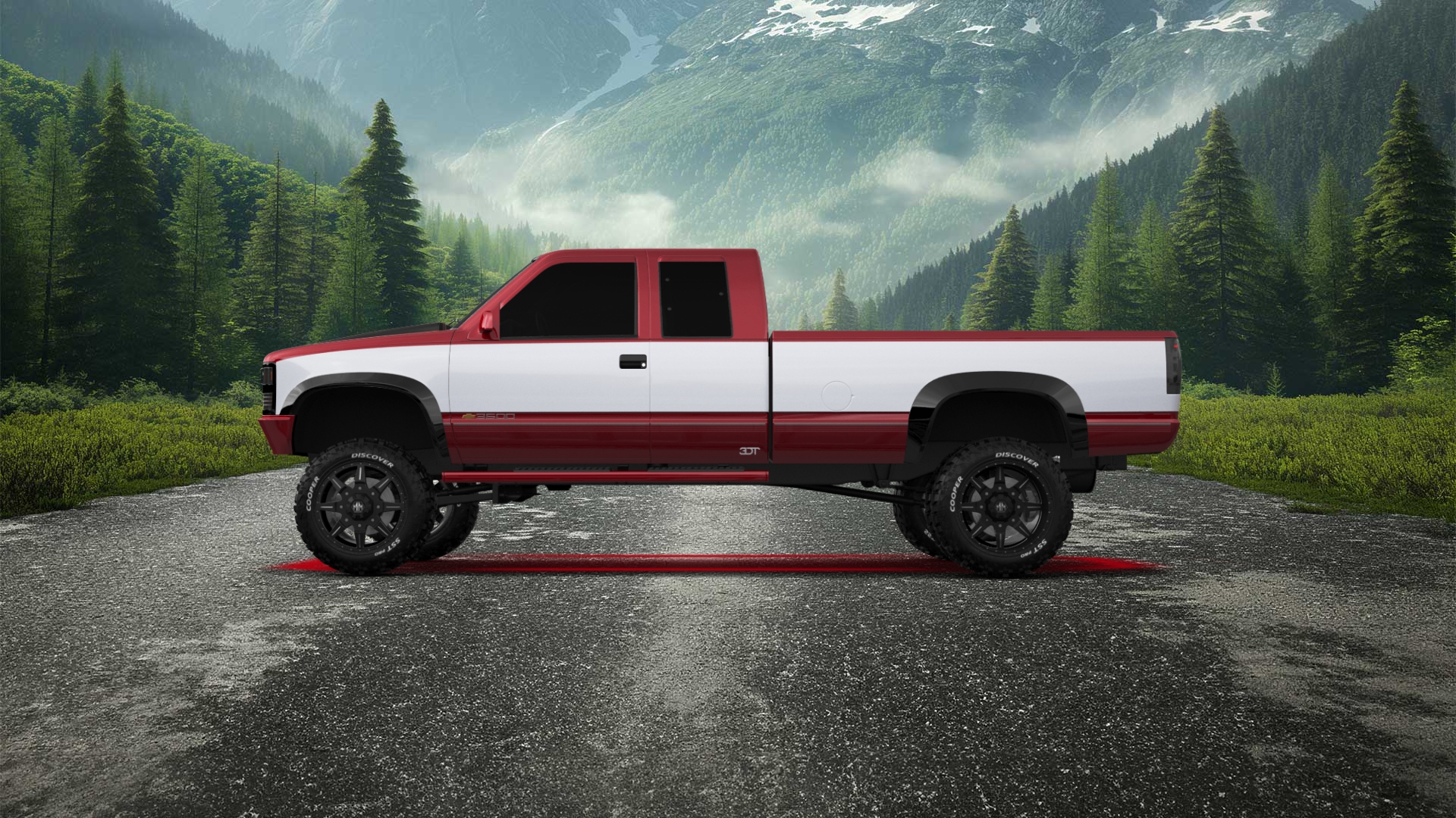 Chevrolet K3500 Extended Cab Pickup Truck 1988