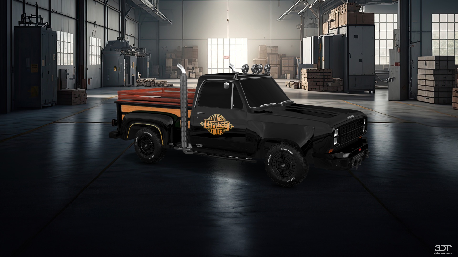 Tuning Dodge Lil Red Express 2 Door pickup truck 1979