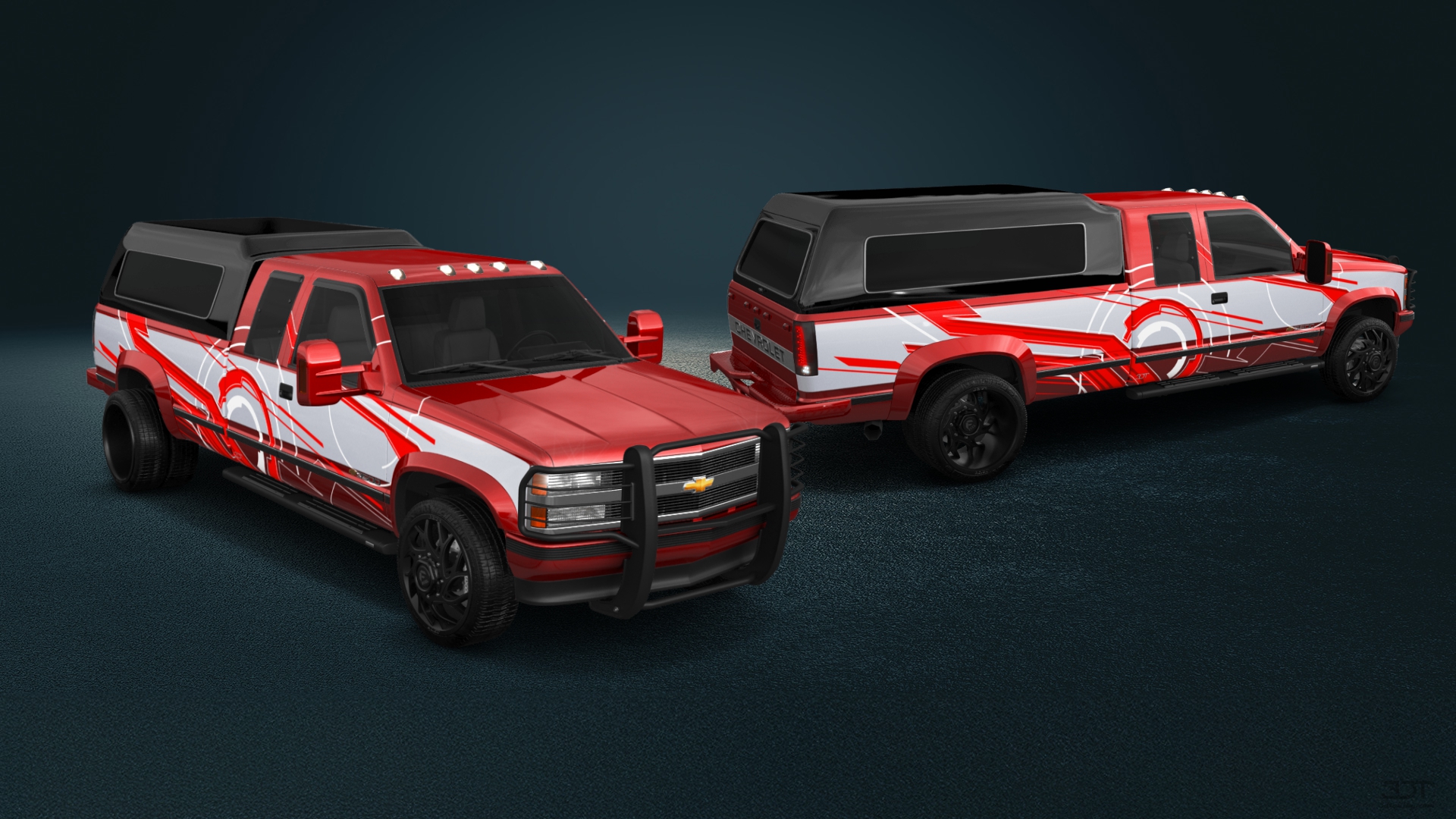 Chevrolet K3500 Extended Cab Pickup Truck 1988
