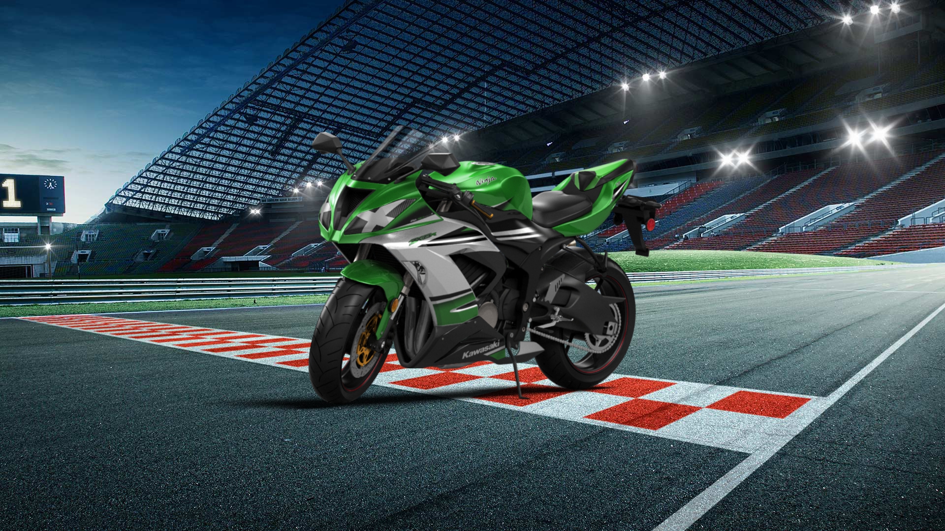 Kawasaki Ninja ZX 6R Sport Bike 2015 tuning