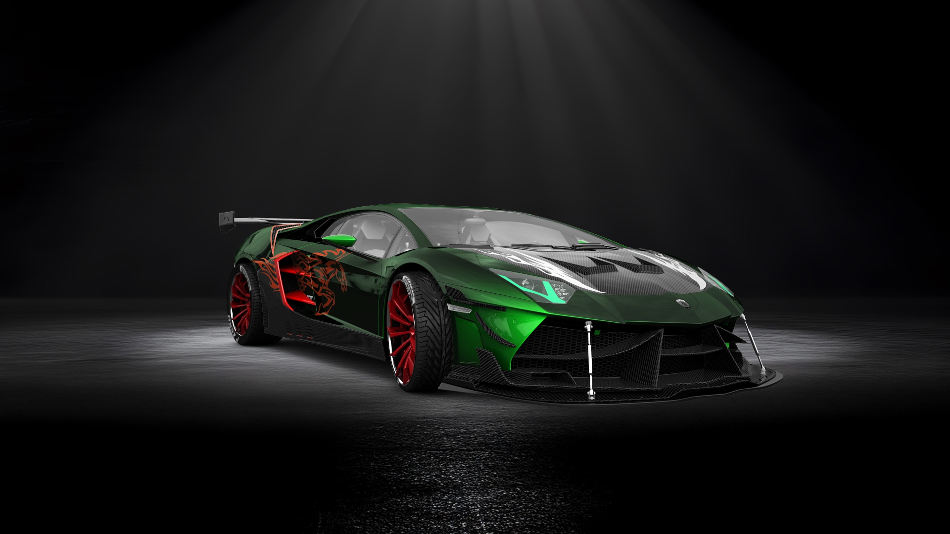 Lamborghini Aventador 2 Door Coupe 2012 tuning