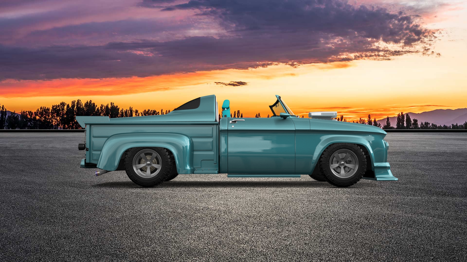 Dodge D-100 Stepside 2 Door pickup truck 1961