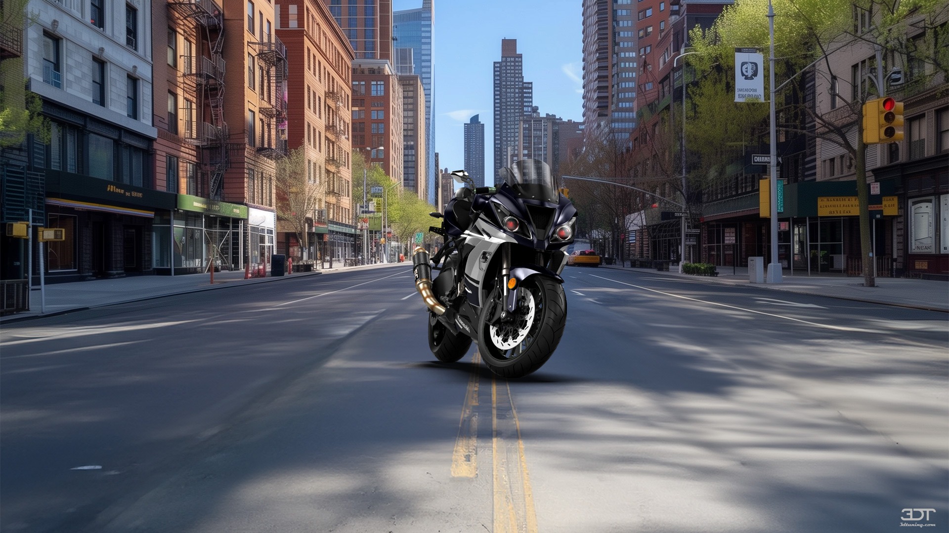 Tuning Kawasaki Ninja ZX 6R Sport Bike 2015
