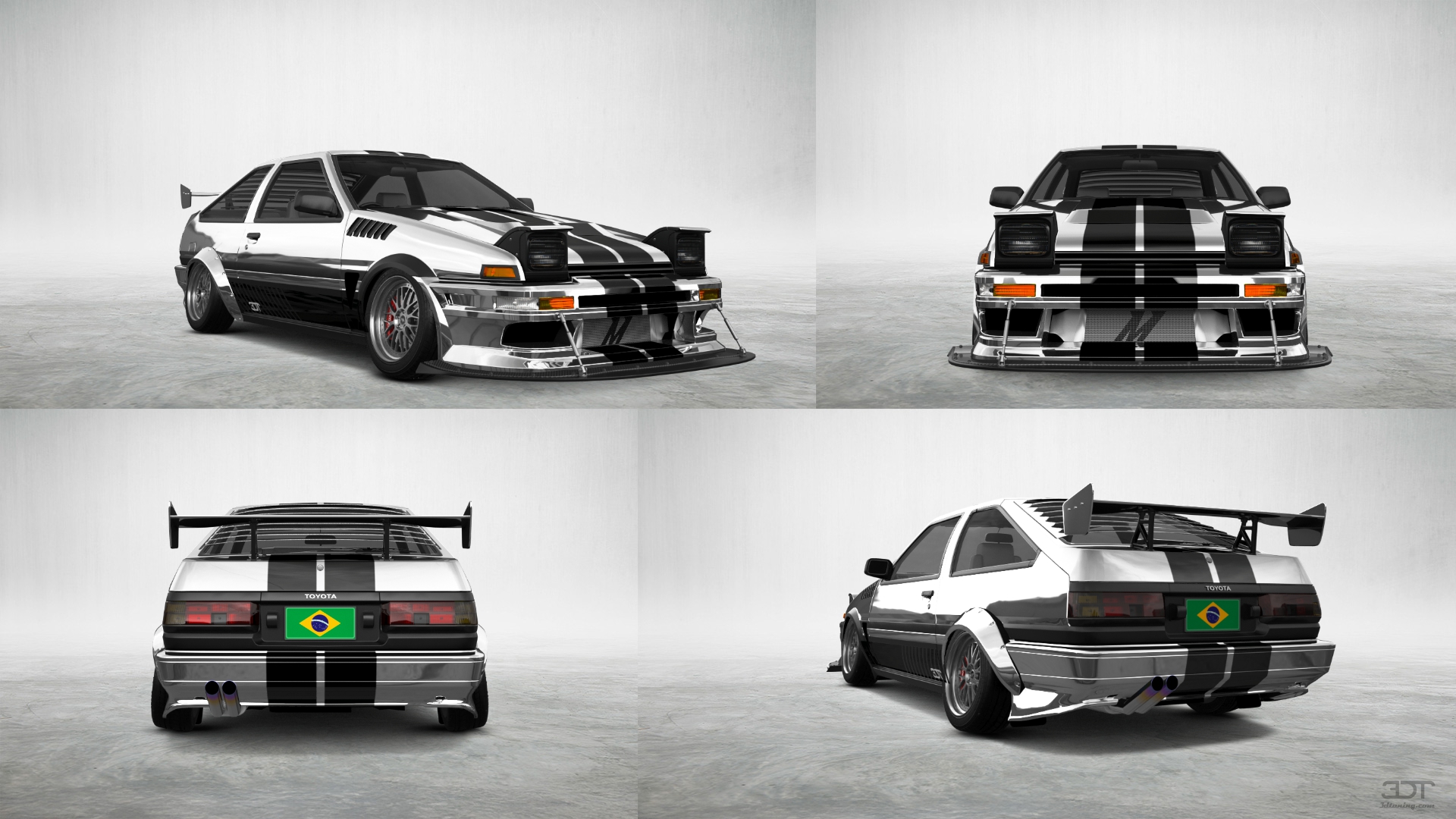 Toyota AE86 3 Door Hatchback 1985 tuning