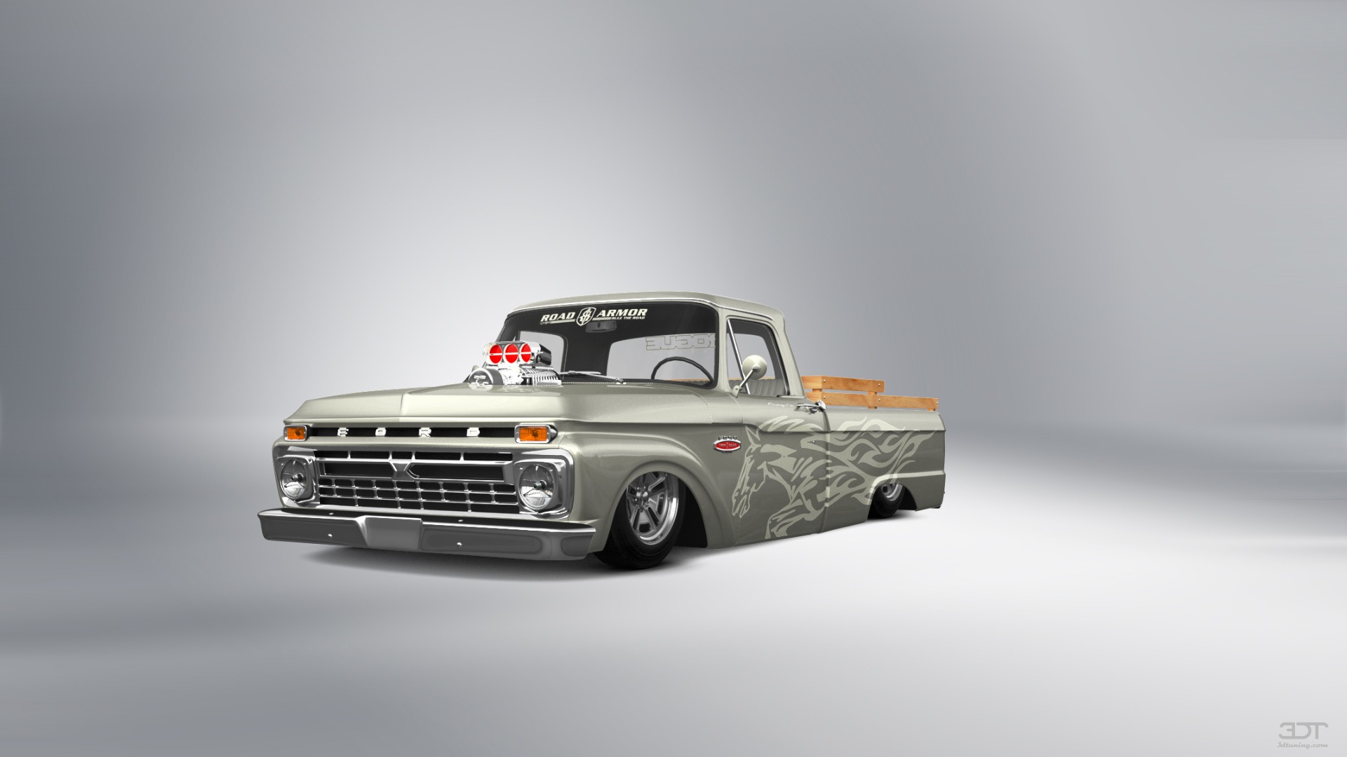Ford F-100 Custom Cab 2 Door pickup truck 1966