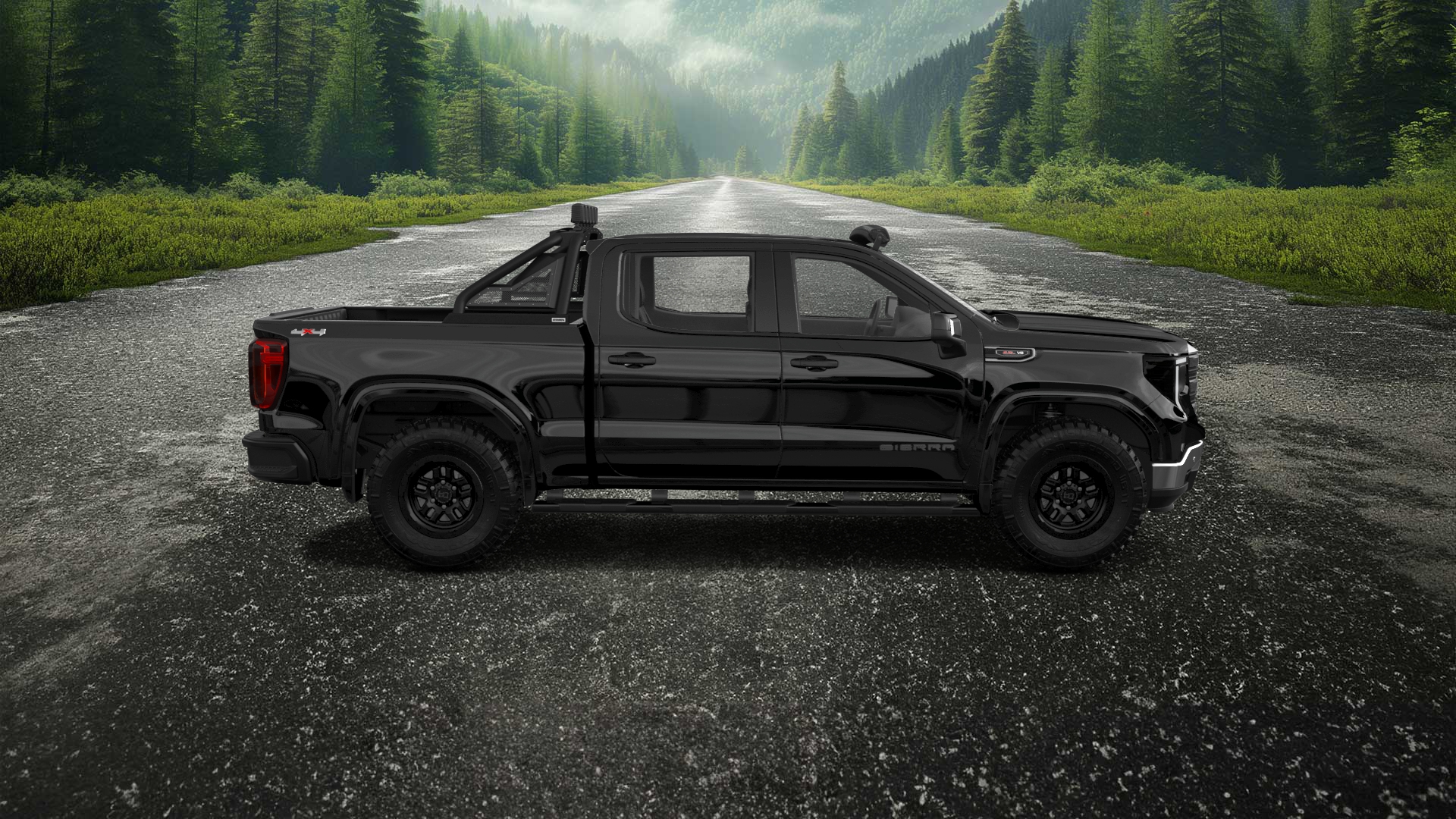 GMC Sierra 1500 Crew Cab 5.8 ft box 4 Door pickup truck 2023 tuning