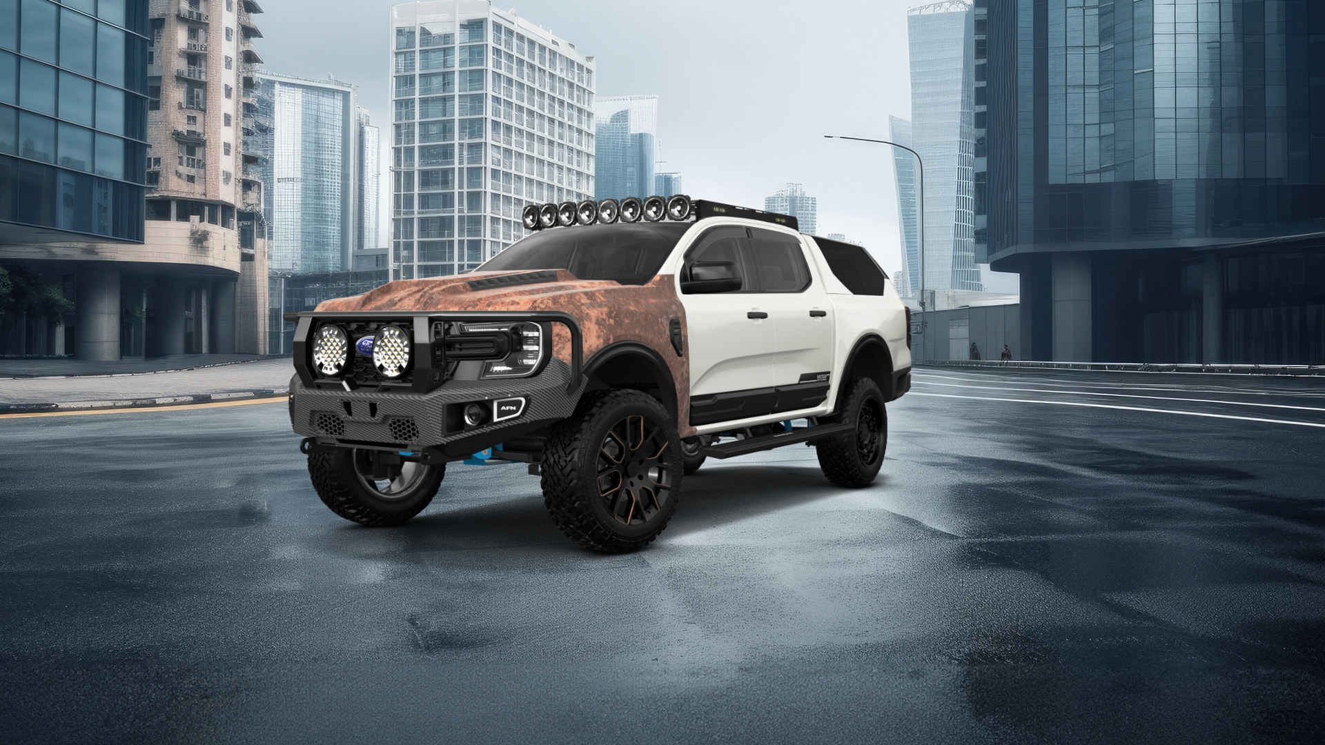 Ford Ranger 4 Door pickup truck 2022 tuning