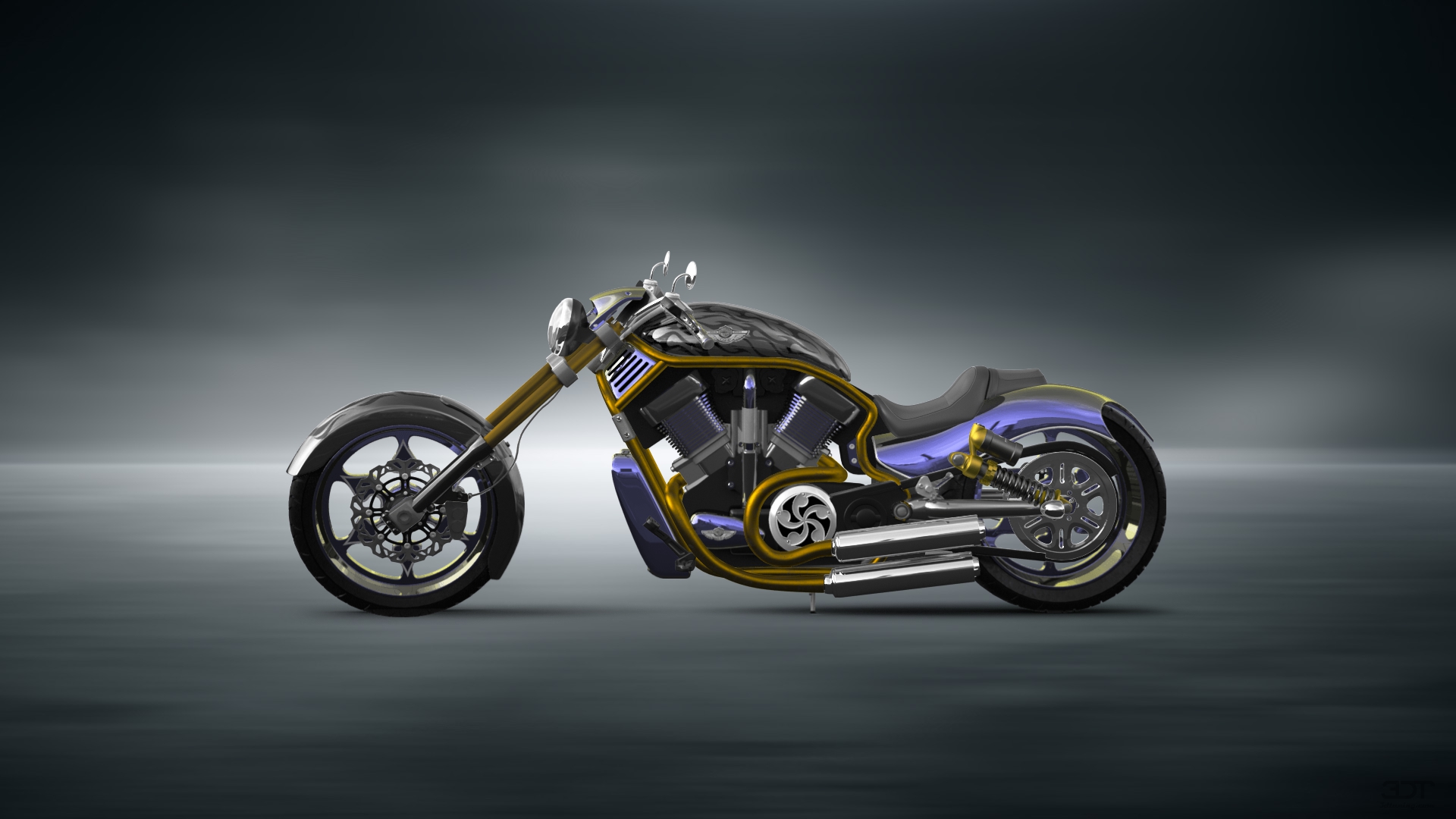 Harley-Davidson Custom Chopper Cruiser 2011