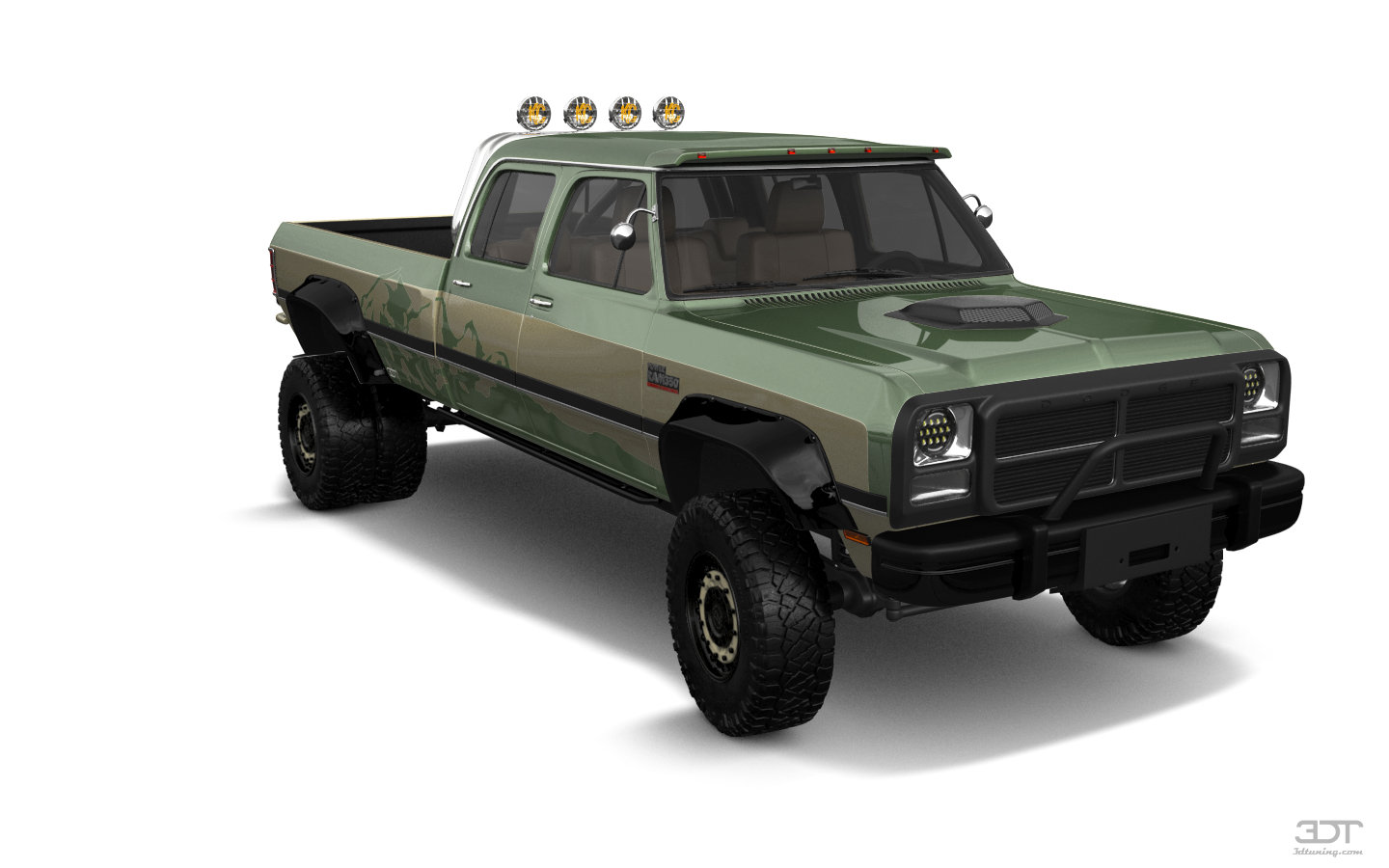 Tuning Dodge Ram 350 4 Door pickup truck 1991