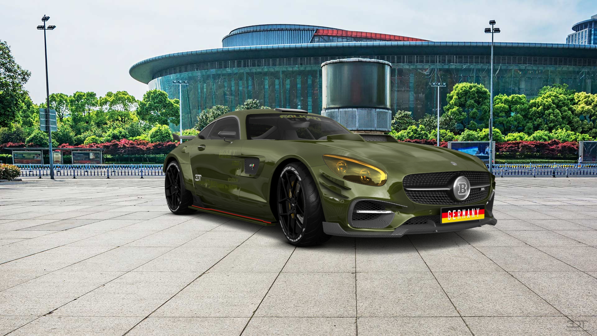 Mercedes AMG GT 2 door fastback coupe 2015 tuning