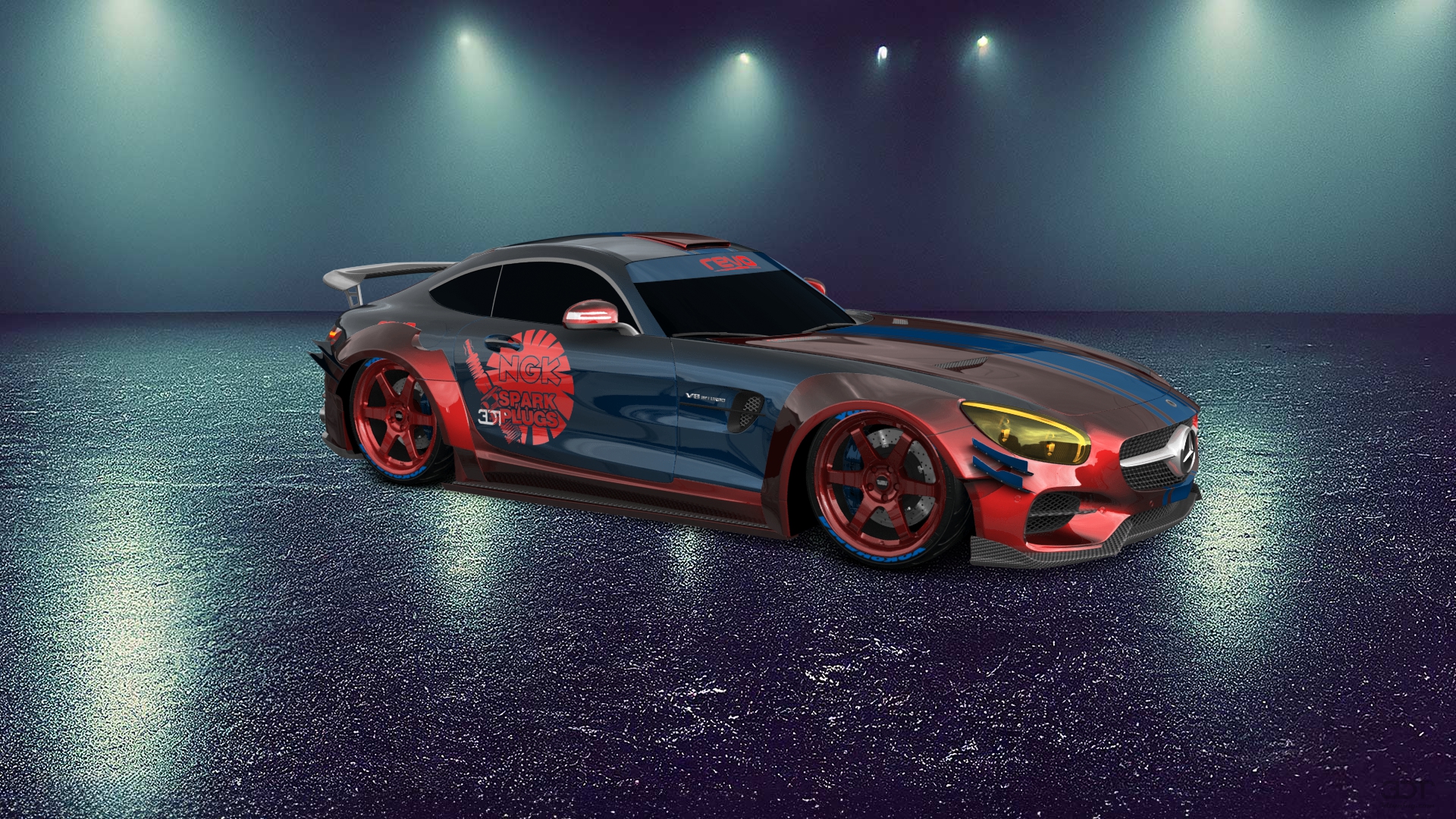 Mercedes AMG GT 2 door fastback coupe 2015