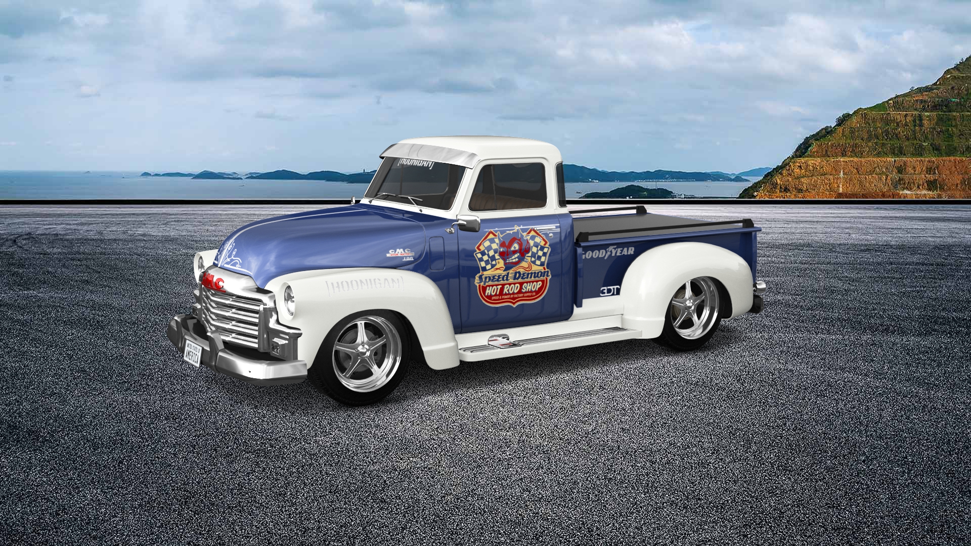 GMC 100 Stepside 2 Door pickup truck 1954 tuning