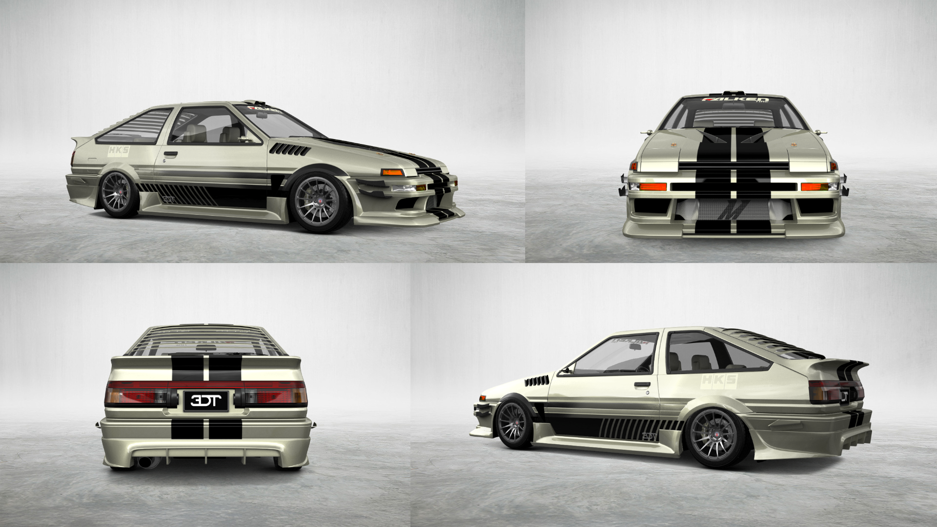 Toyota AE86 3 Door Hatchback 1985 tuning
