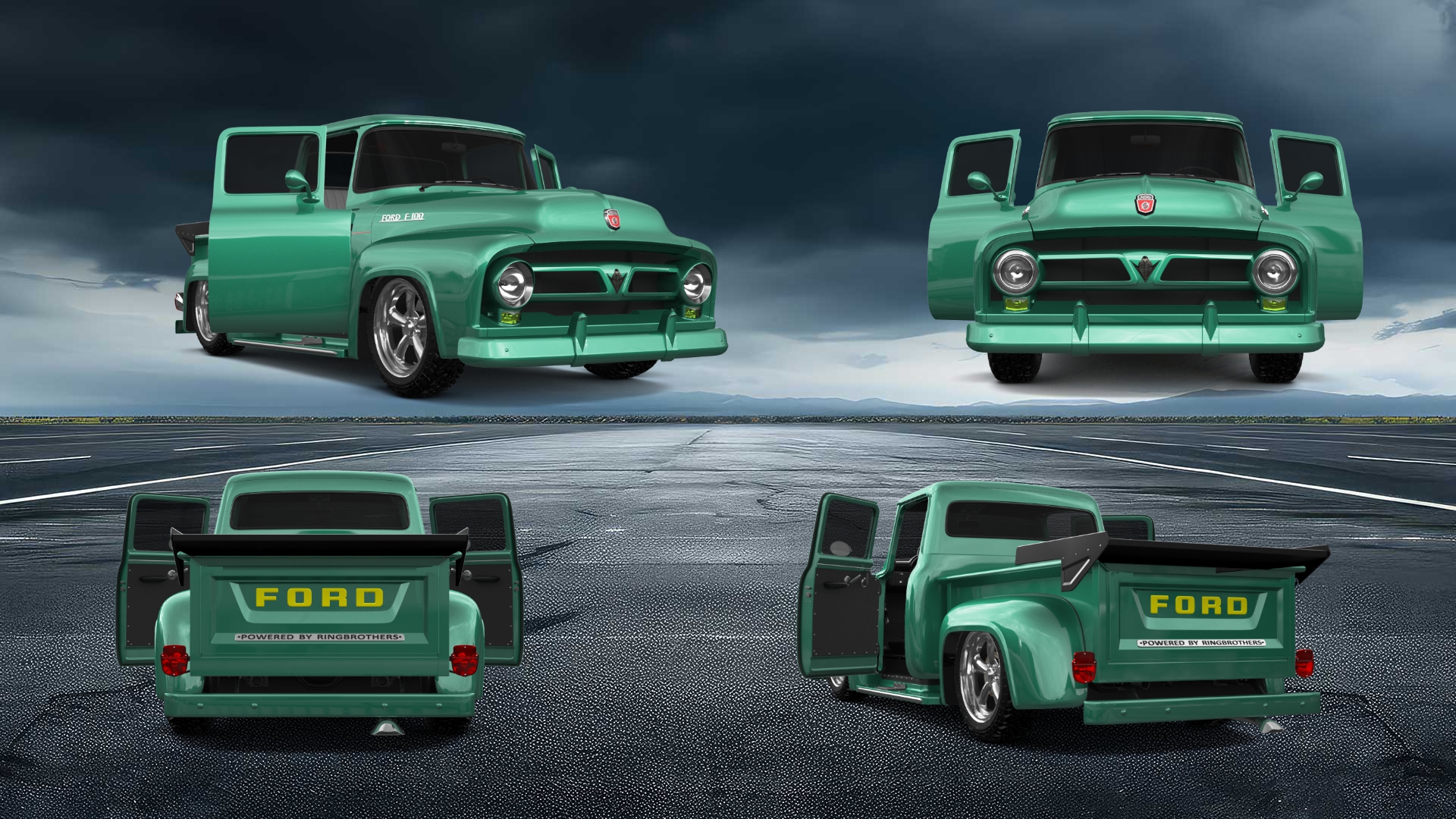 Ford F-100 2 Door truck 1956 tuning
