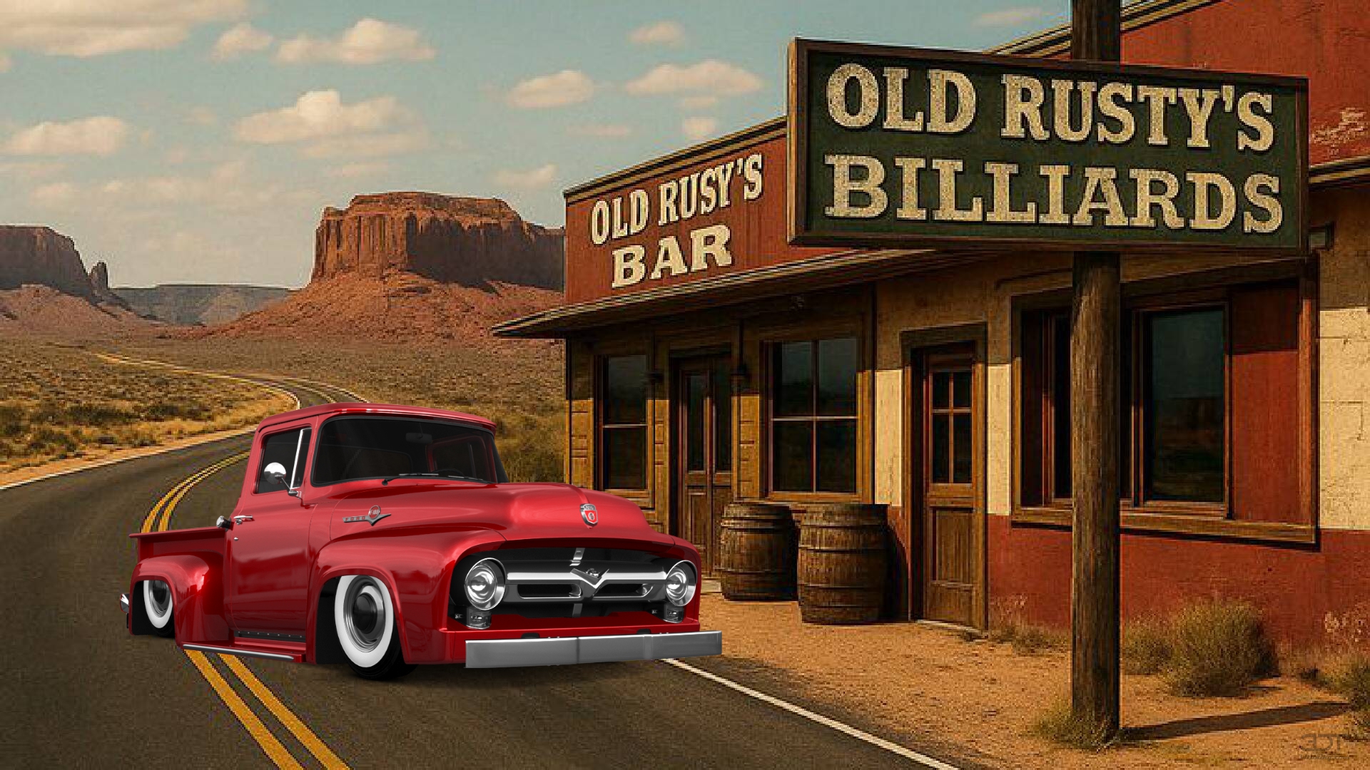 Ford F-100 2 Door truck 1956 tuning