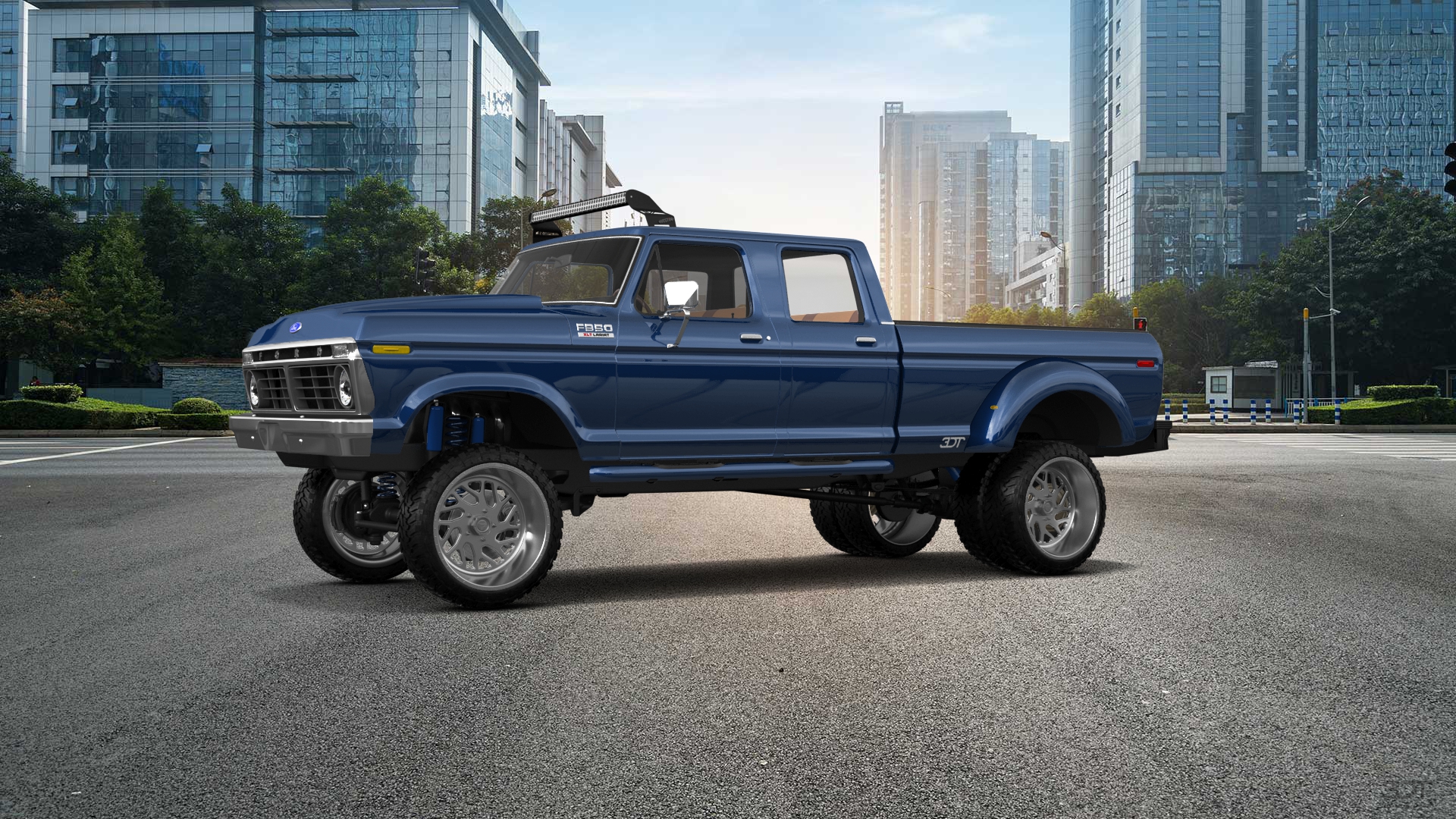 Ford F-350 Dually 4 Door pickup truck 1973 tuning