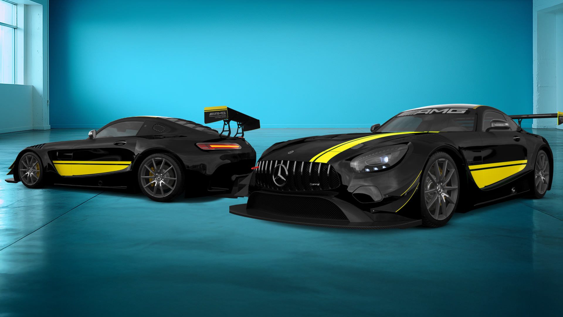 Mercedes AMG GT 2 door fastback coupe 2015 tuning