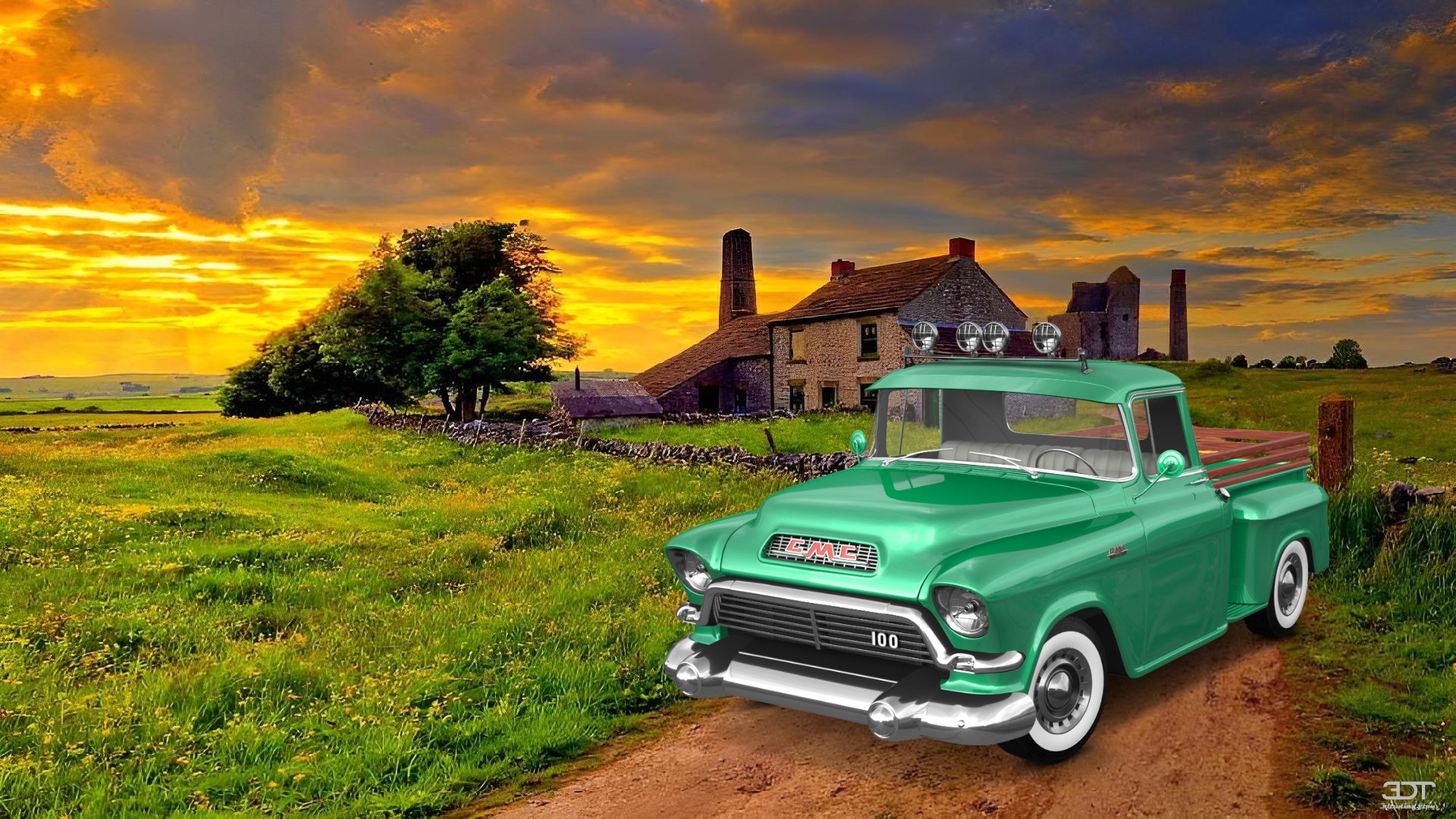 GMC 100 Stepside 2 Door pickup truck 1957