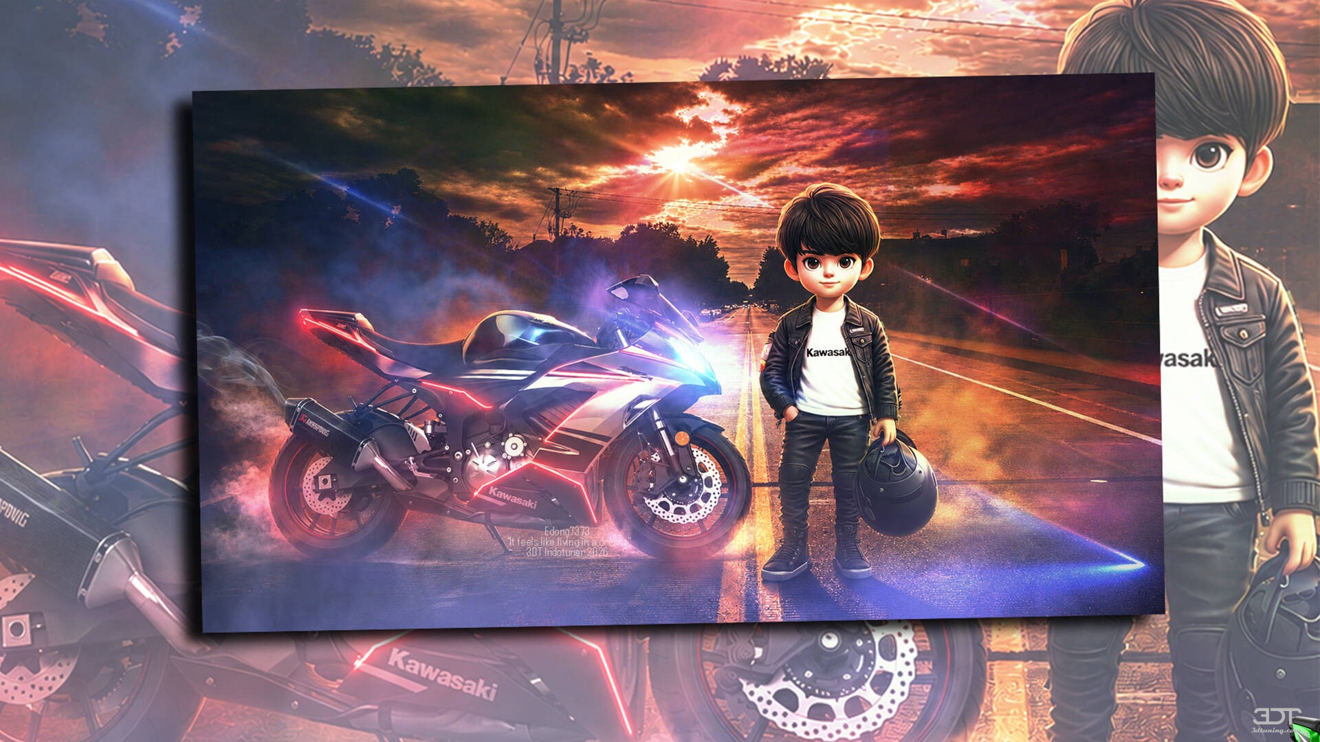 Tuning Kawasaki Ninja ZX 6R Sport Bike 2015