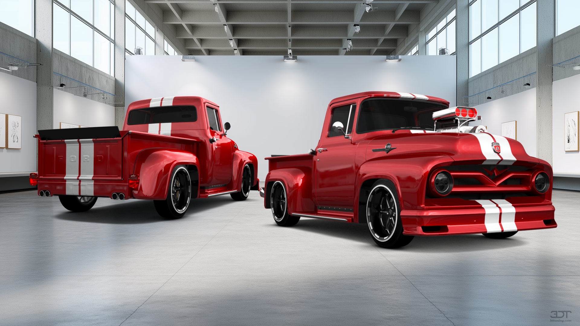 Ford F-100 2 Door truck 1956 tuning