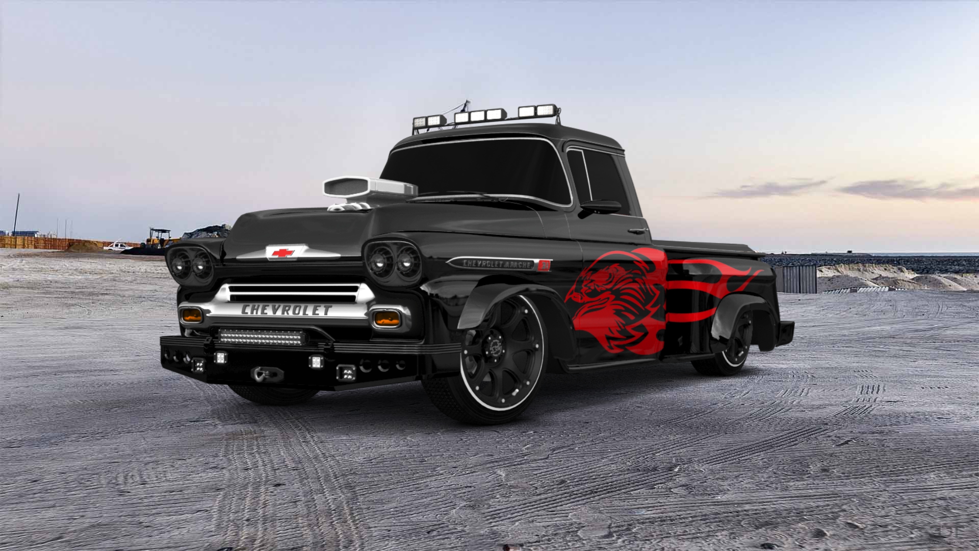 Chevrolet Apache Stepside 2 Door pickup truck 1959
