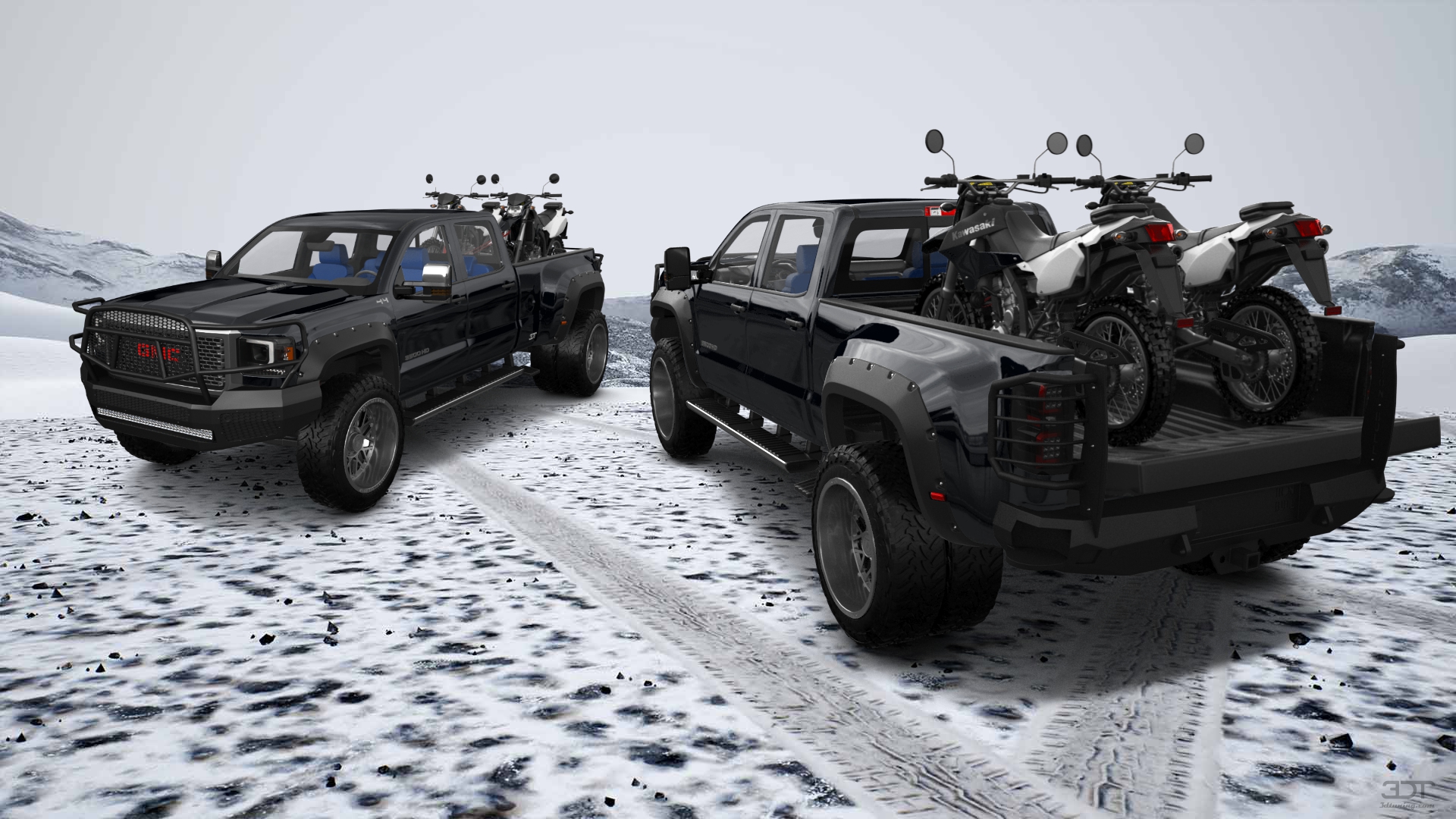 GMC Sierra 3500 HD Crew Cab 4 Door pickup truck 2015 tuning
